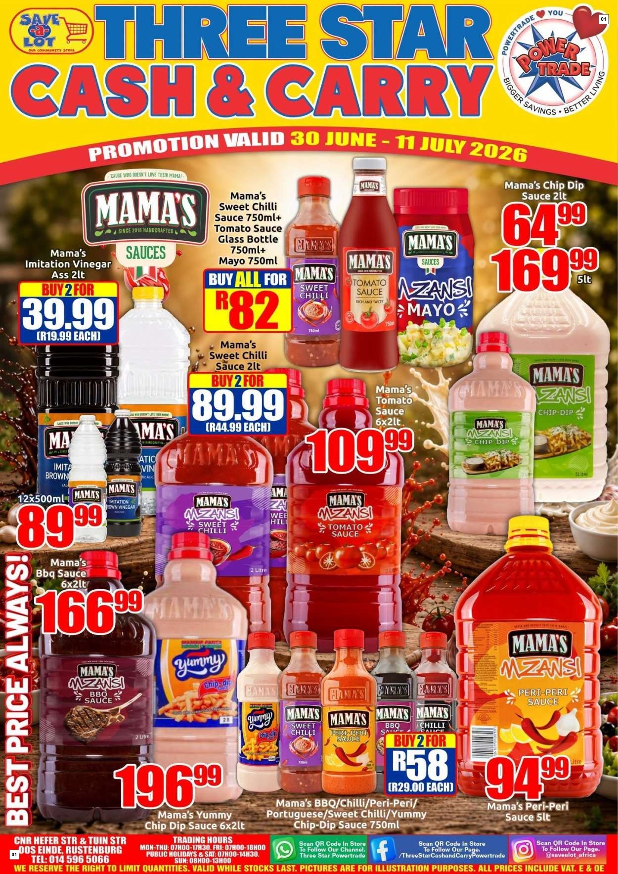 Three Star Cash And Carry Specials 30 Jun - 11 Jul