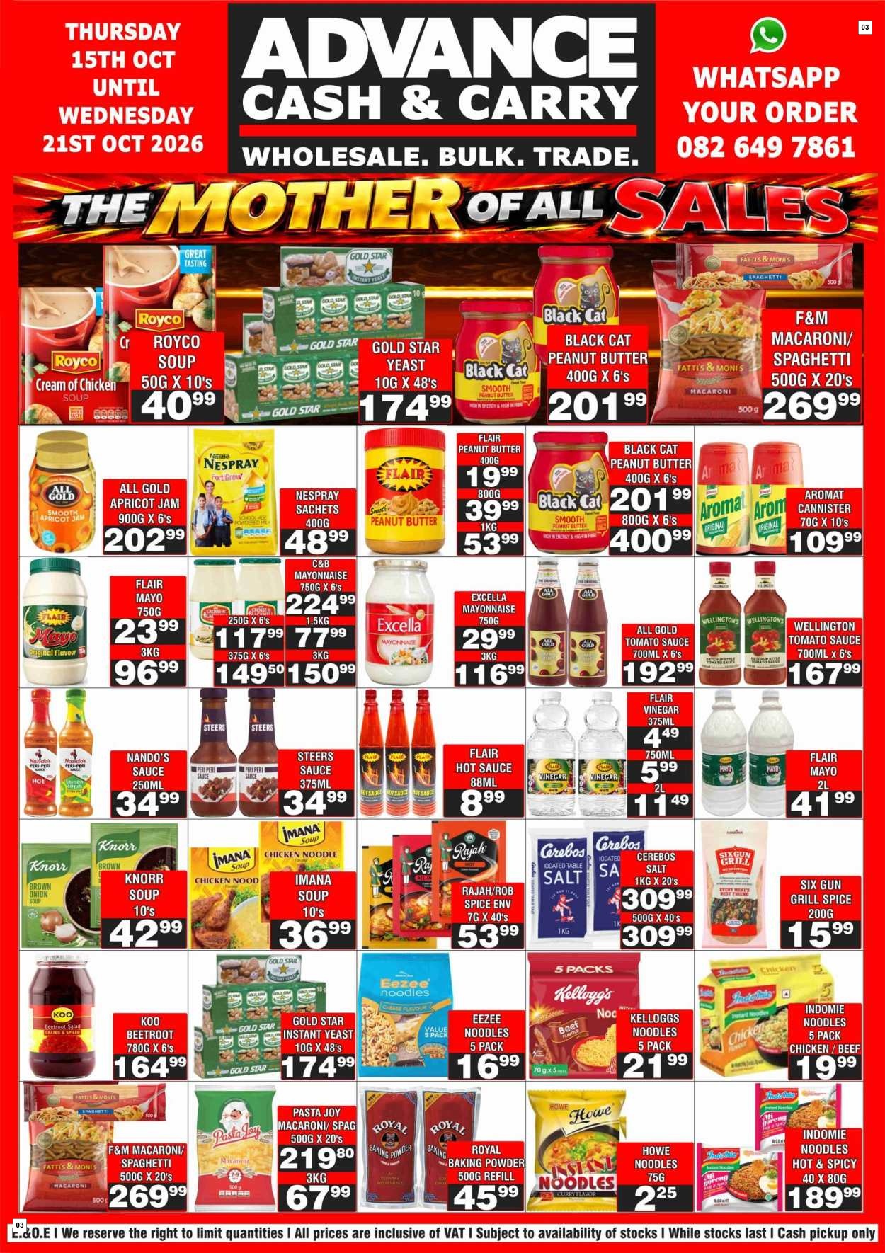 Advance Cash & Carry Catalogue - the Mother of All Sales - Page 3