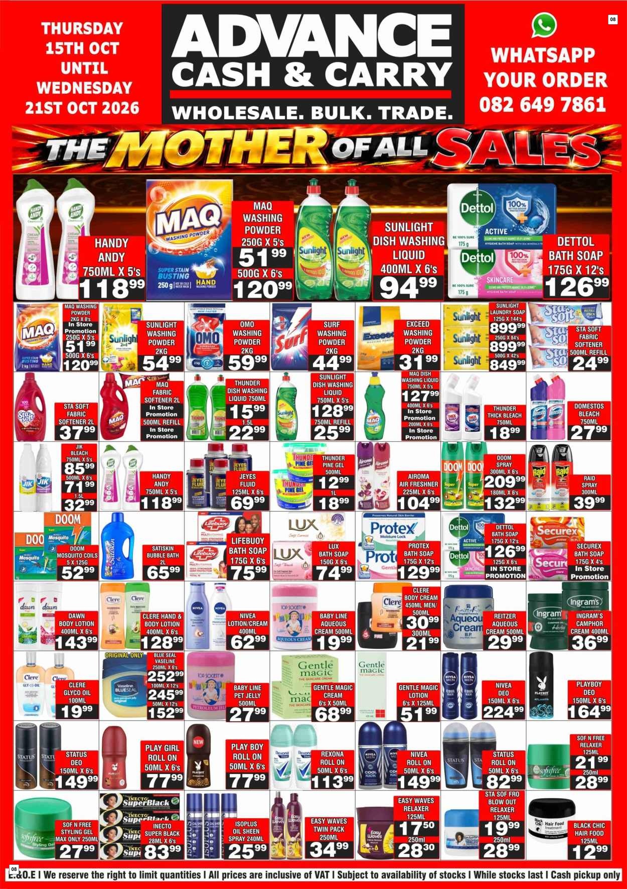Advance Cash & Carry Catalogue - the Mother of All Sales - Page 8