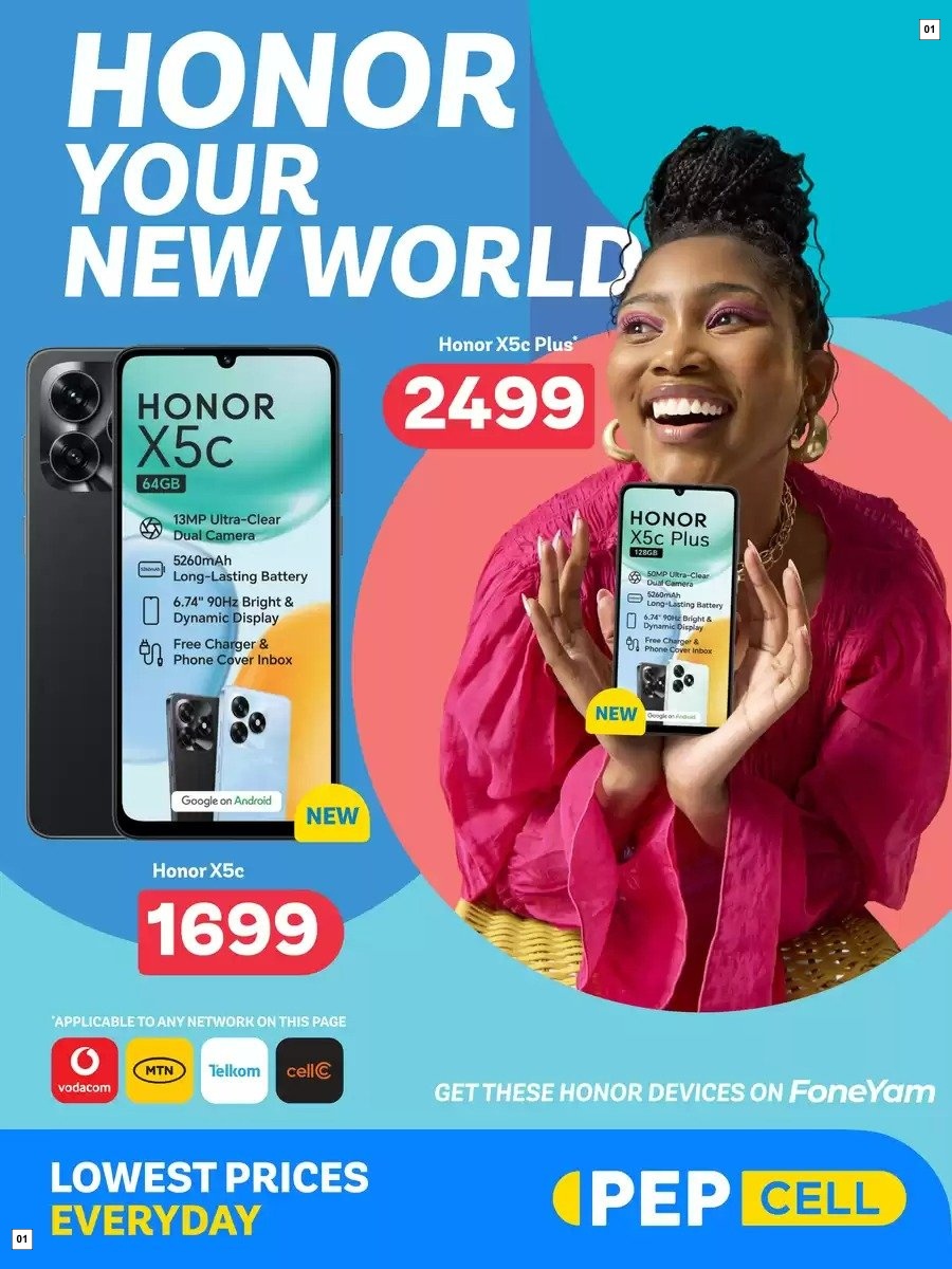 Pep Cell Honor Your New World