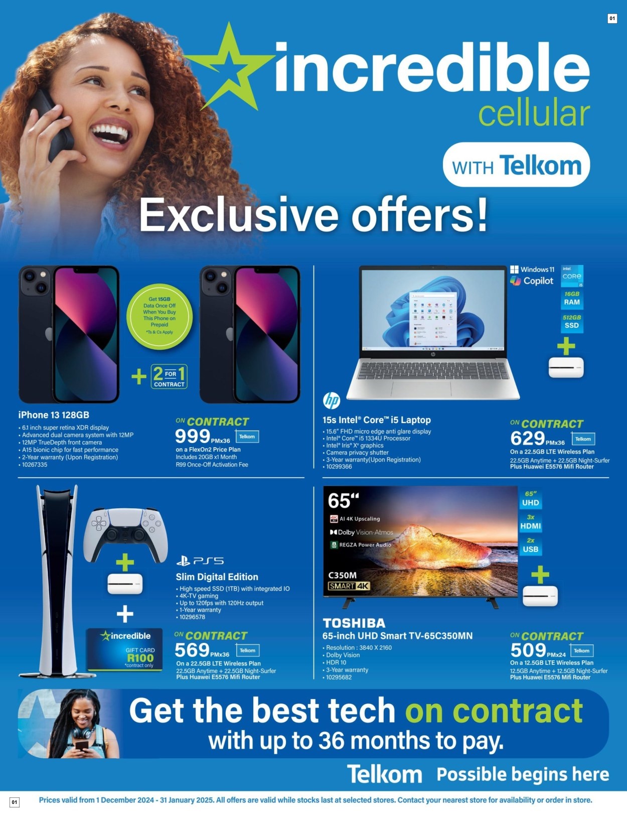 Incredible Connection Specials 01 Dec - 31 Jan