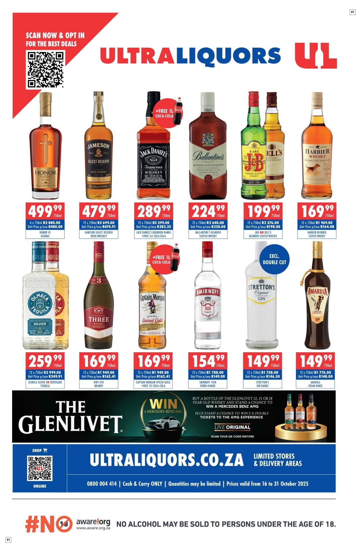 Ultra Liquors Specials 16 Oct - 31 Oct
