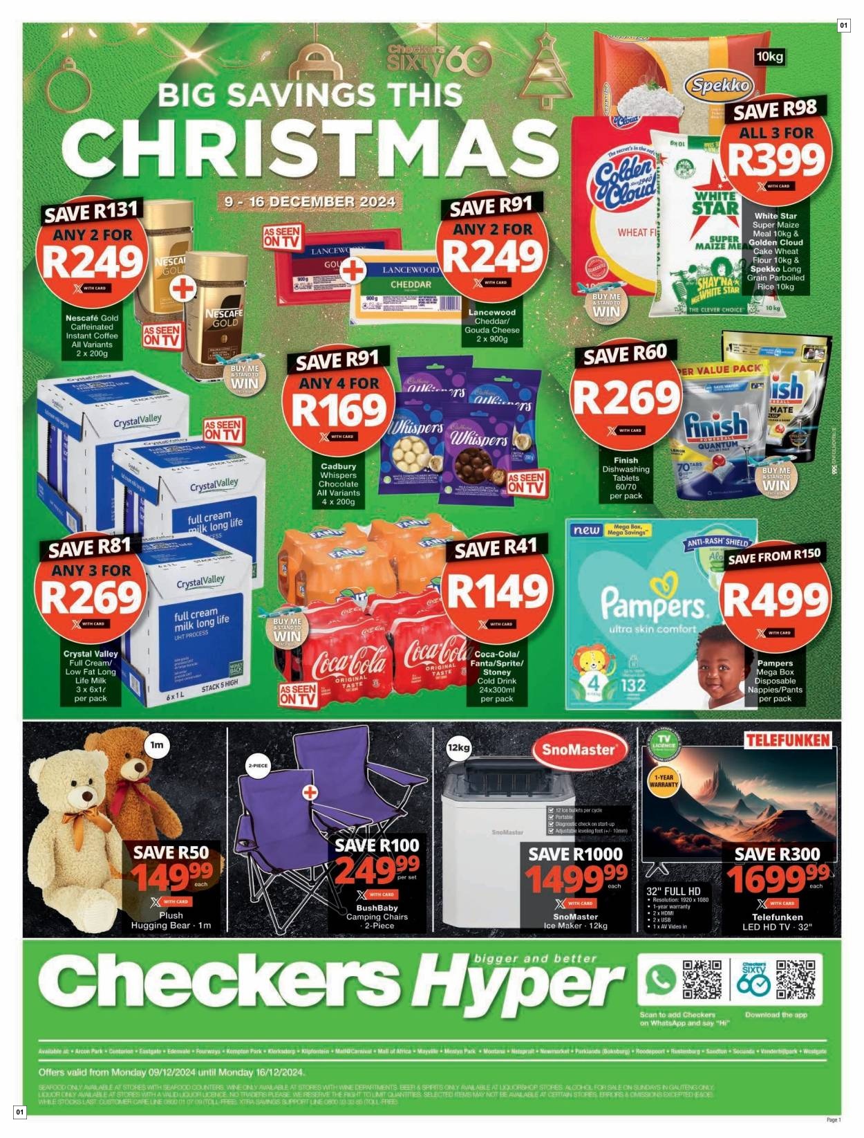 Checkers Outdoor Pool Promotion
