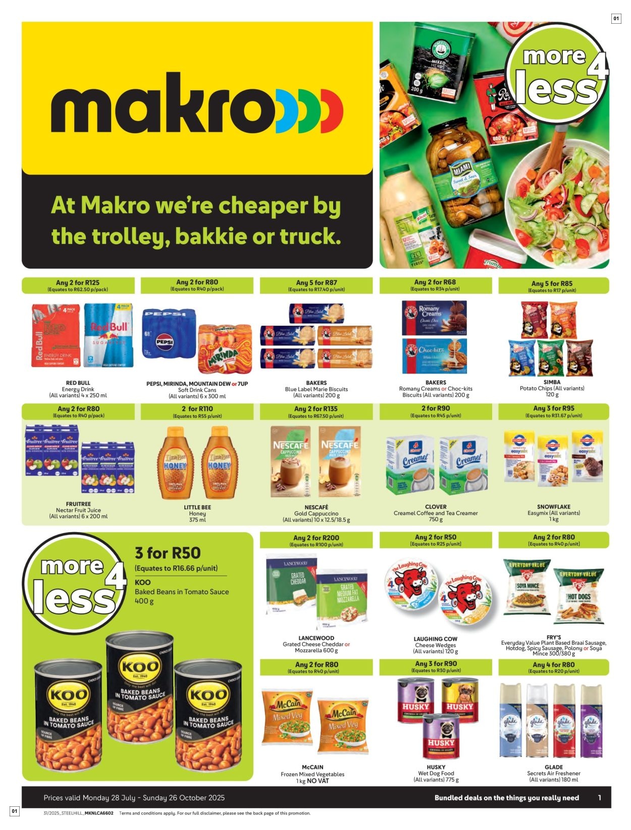 Makro Specials 28 Jul - 26 Oct