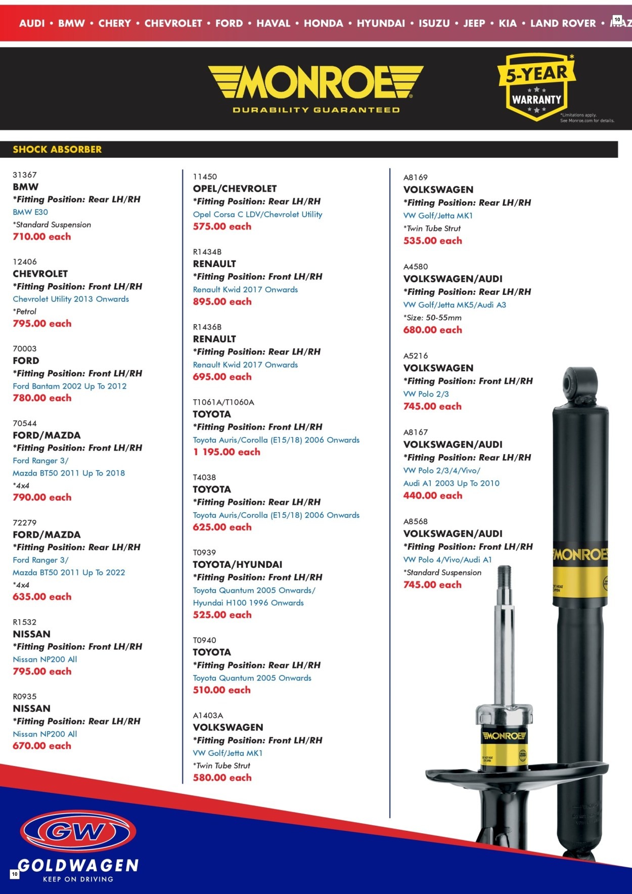 Goldwagen Specials 01 Jun - 31 Jul - Page 10