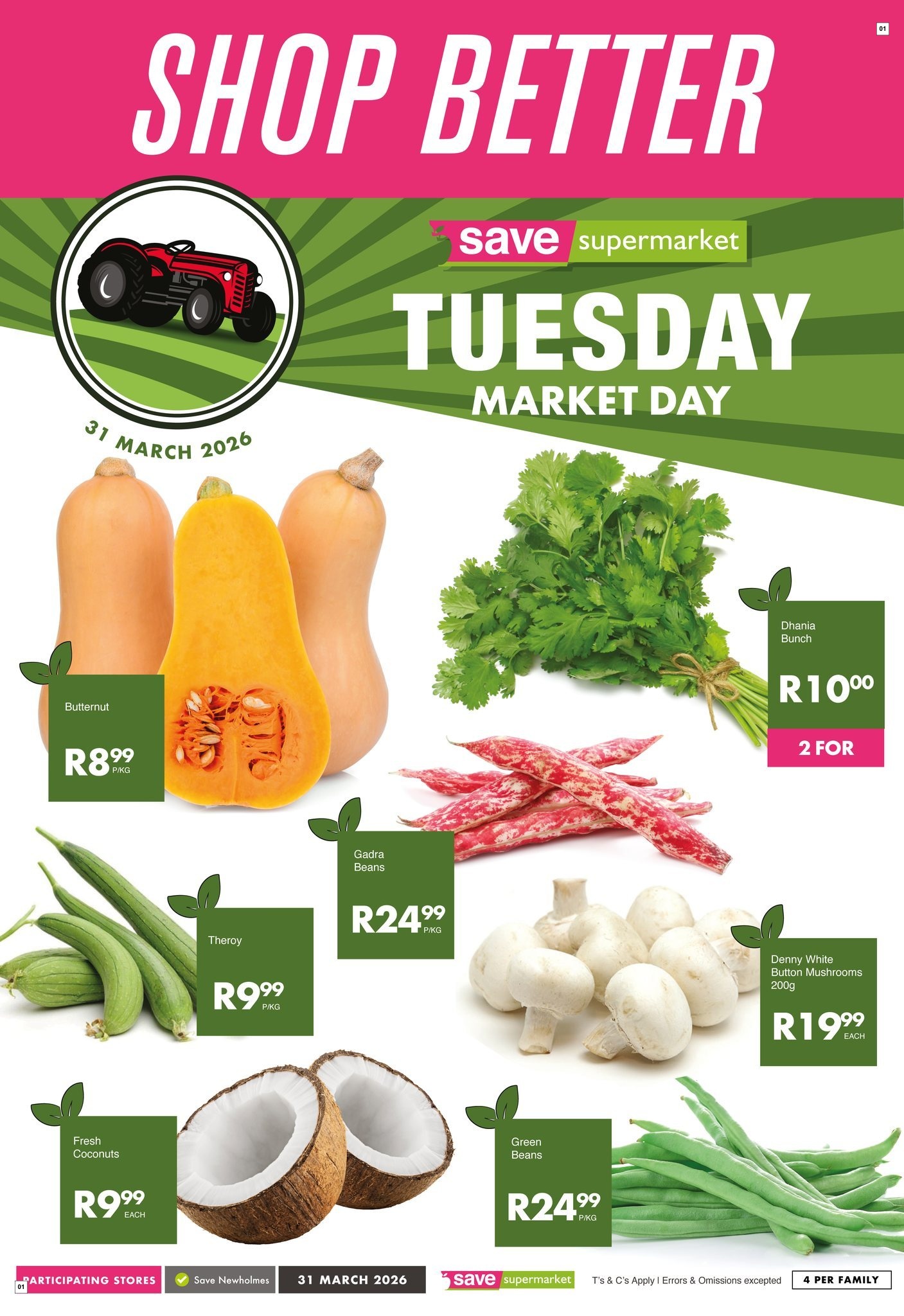 Save Supermarket Specials 31 Mar - 31 Mar