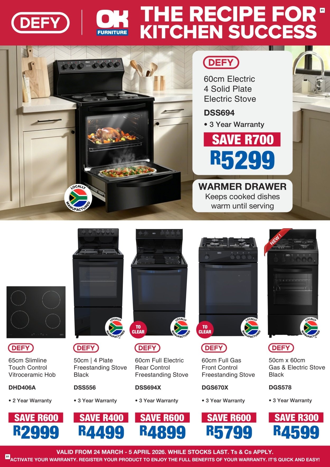 OK Furniture Specials 24 Mar - 05 Apr