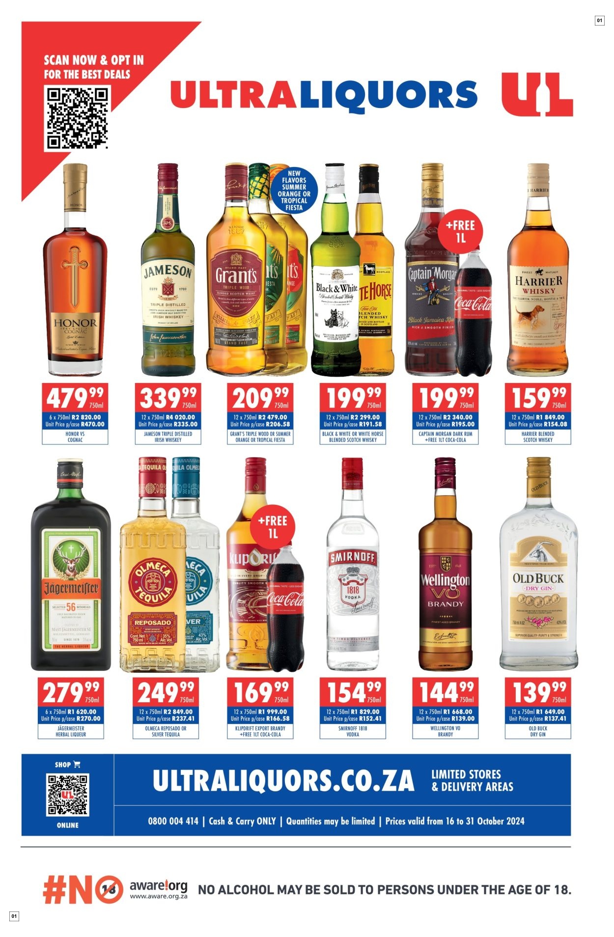 Ultra Liquors Specials 16 Oct - 31 Oct