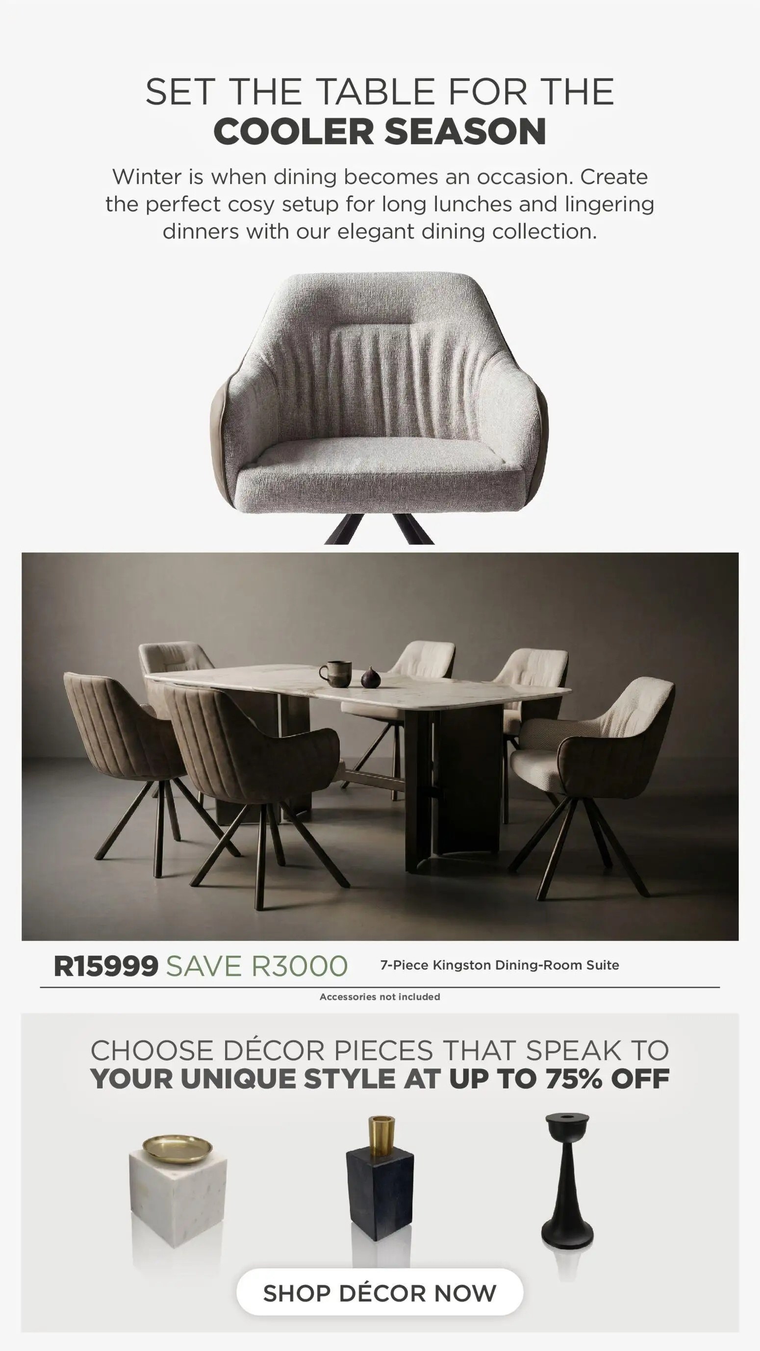 House And Home The Winter Style Edit Catalogue - Page 12