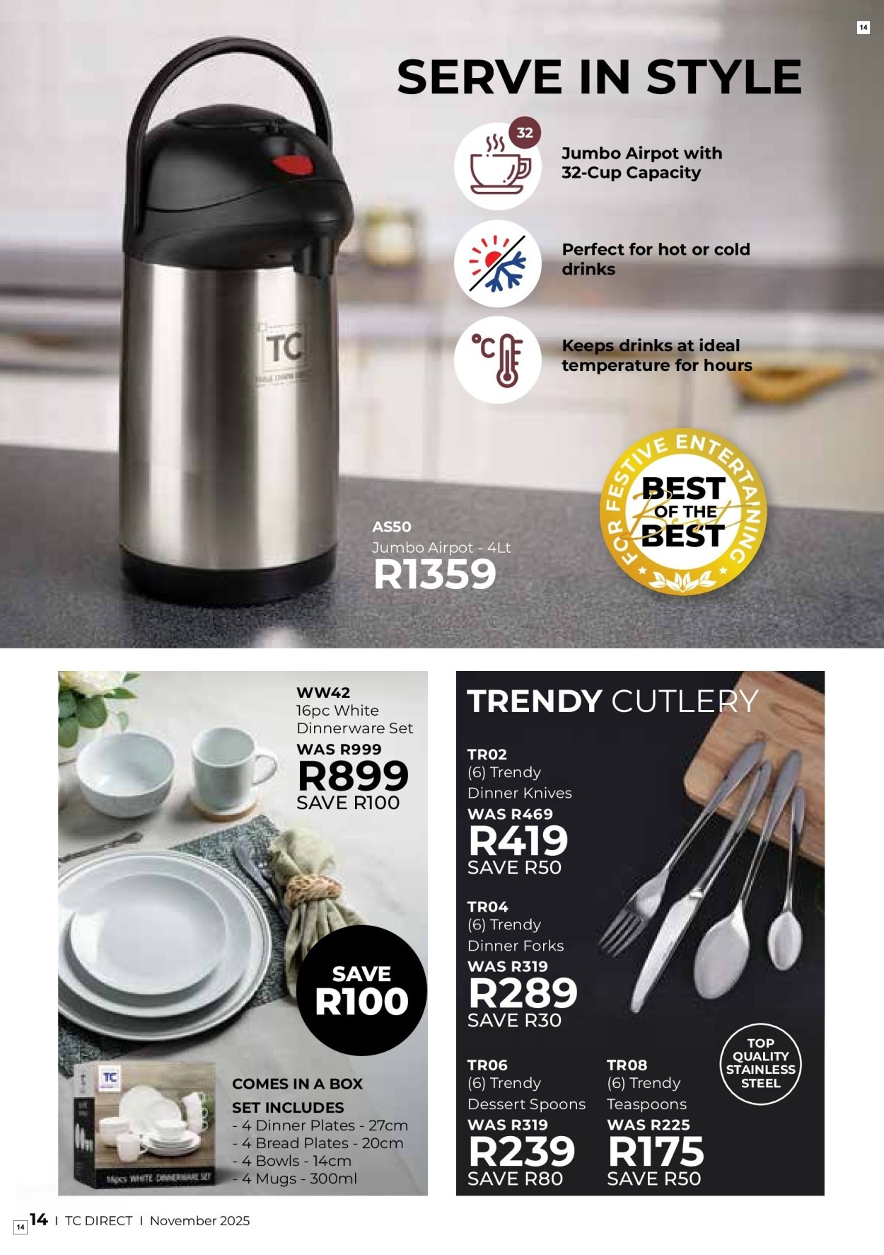 Table Charm Direct Specials 01 Nov - 30 Nov - Page 14