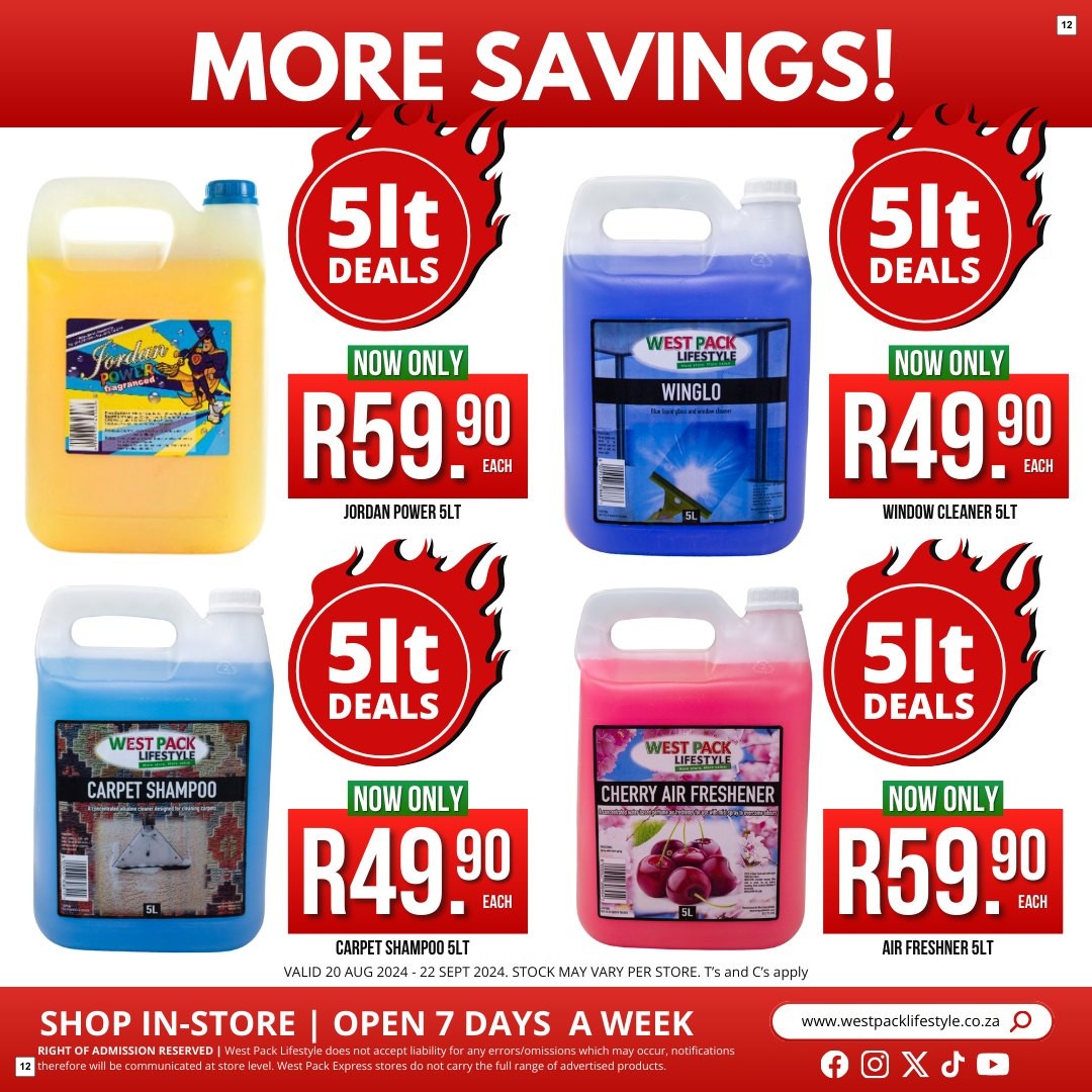 West Pack Lifestyle Specials 20 Aug - 22 Sept - Page 12