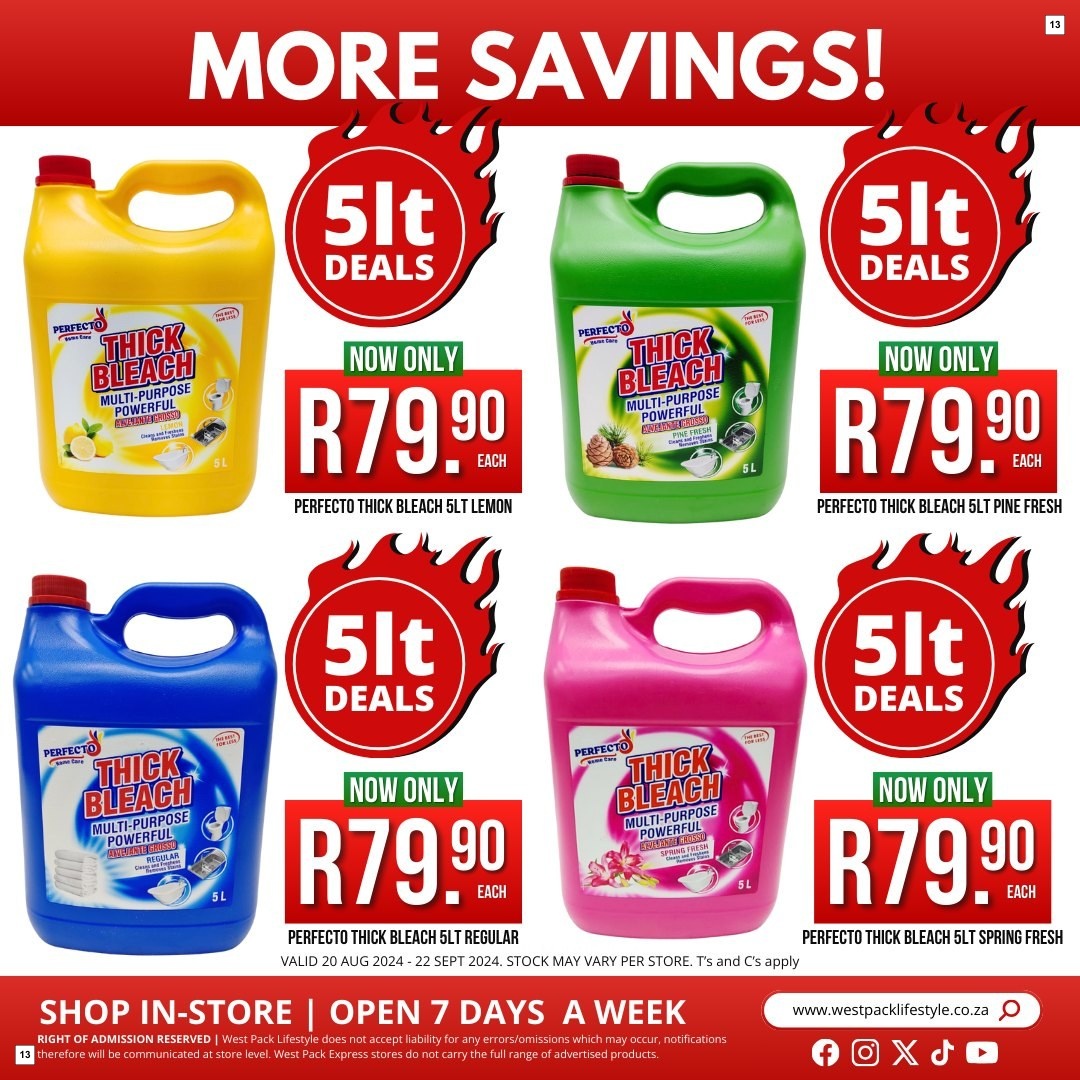 West Pack Lifestyle Specials 20 Aug - 22 Sept - Page 13