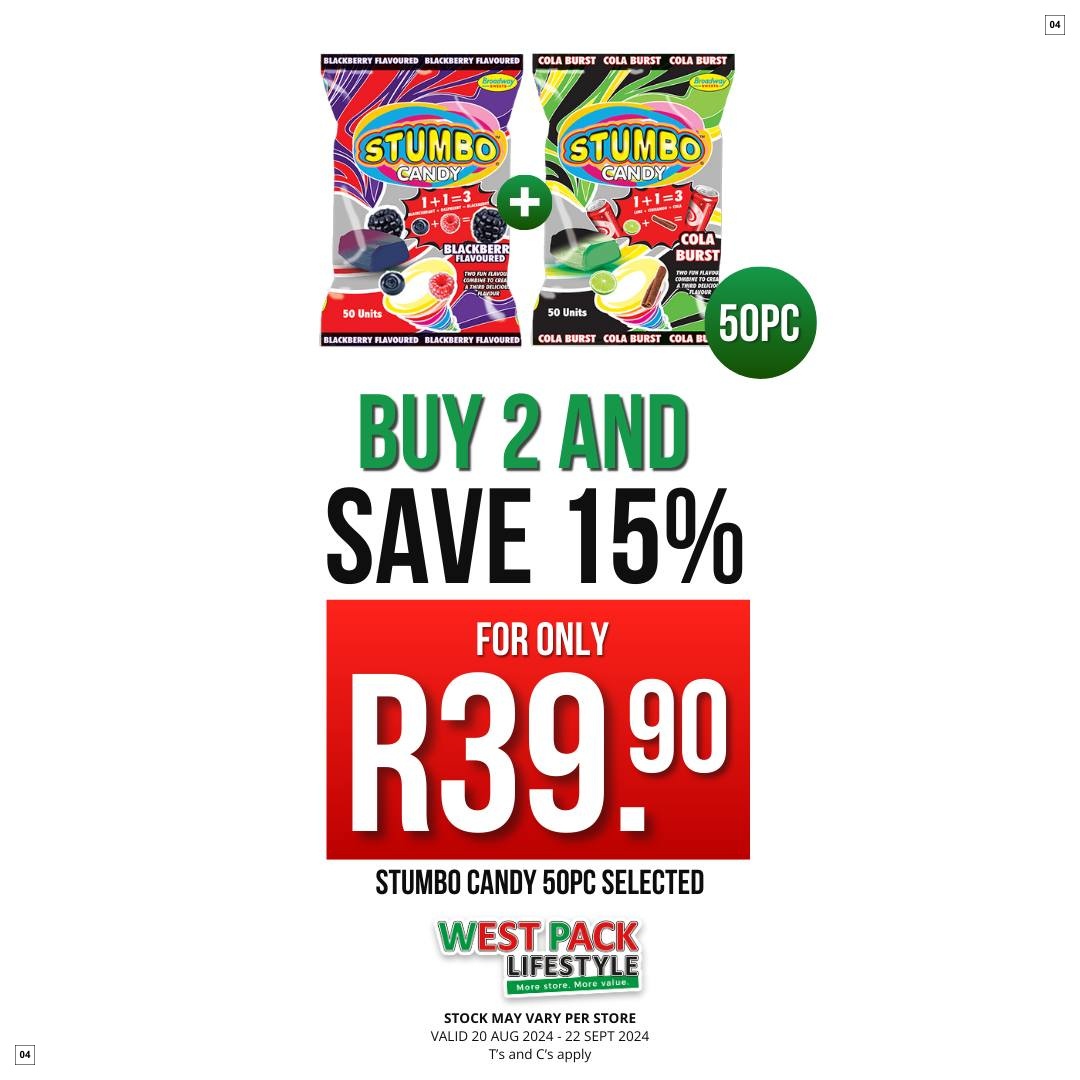 West Pack Lifestyle Specials 20 Aug - 22 Sept - Page 4