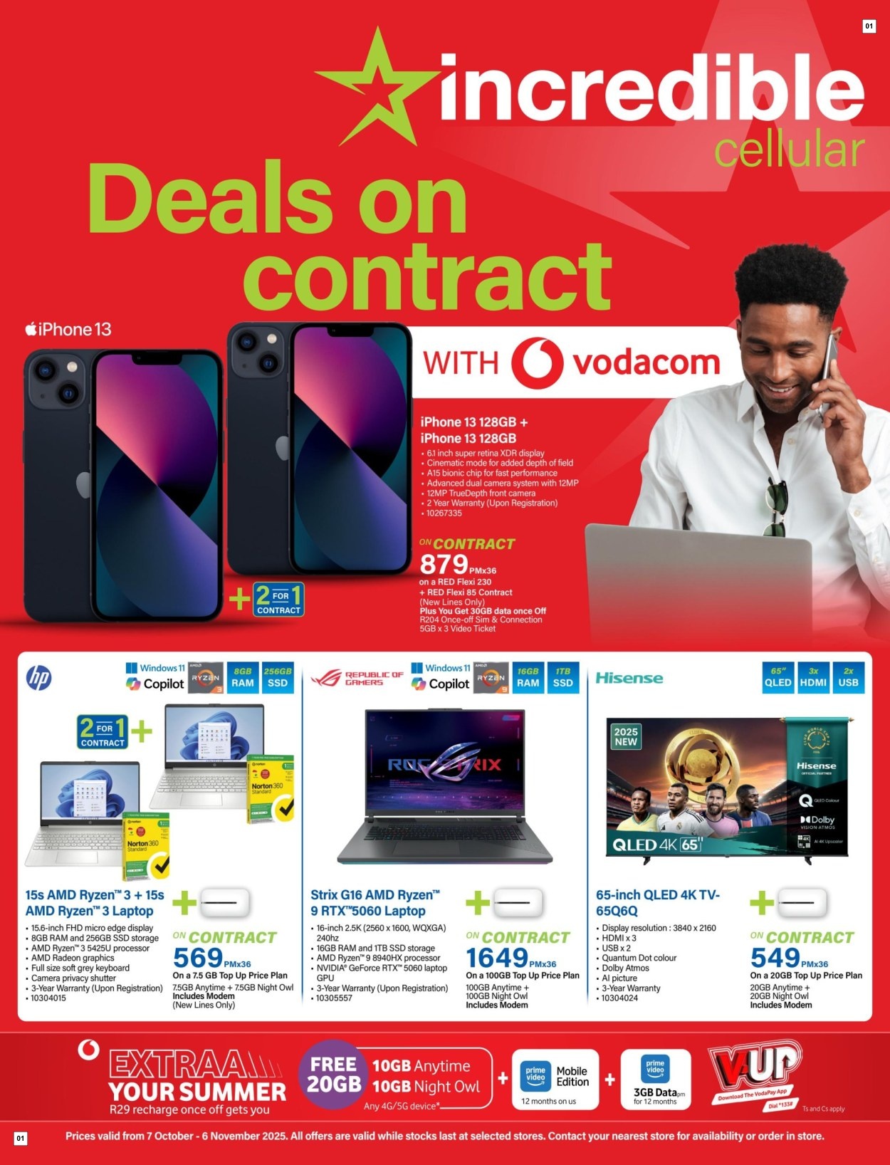Incredible Connection Specials 07 Oct - 06 Nov