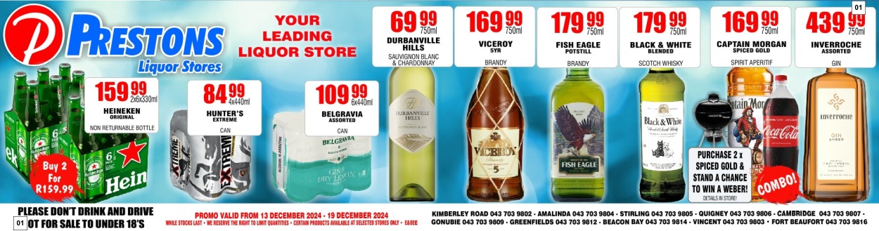 Prestons Liquor Stores Weekly Specials