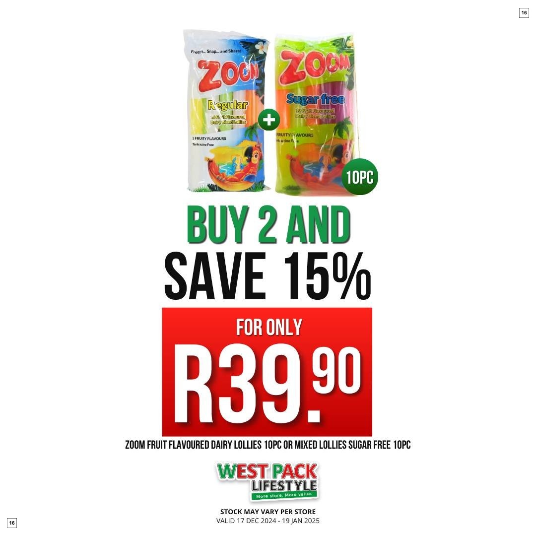 West Pack Lifestyle Specials 17 Dec - 19 Jan - Page 16