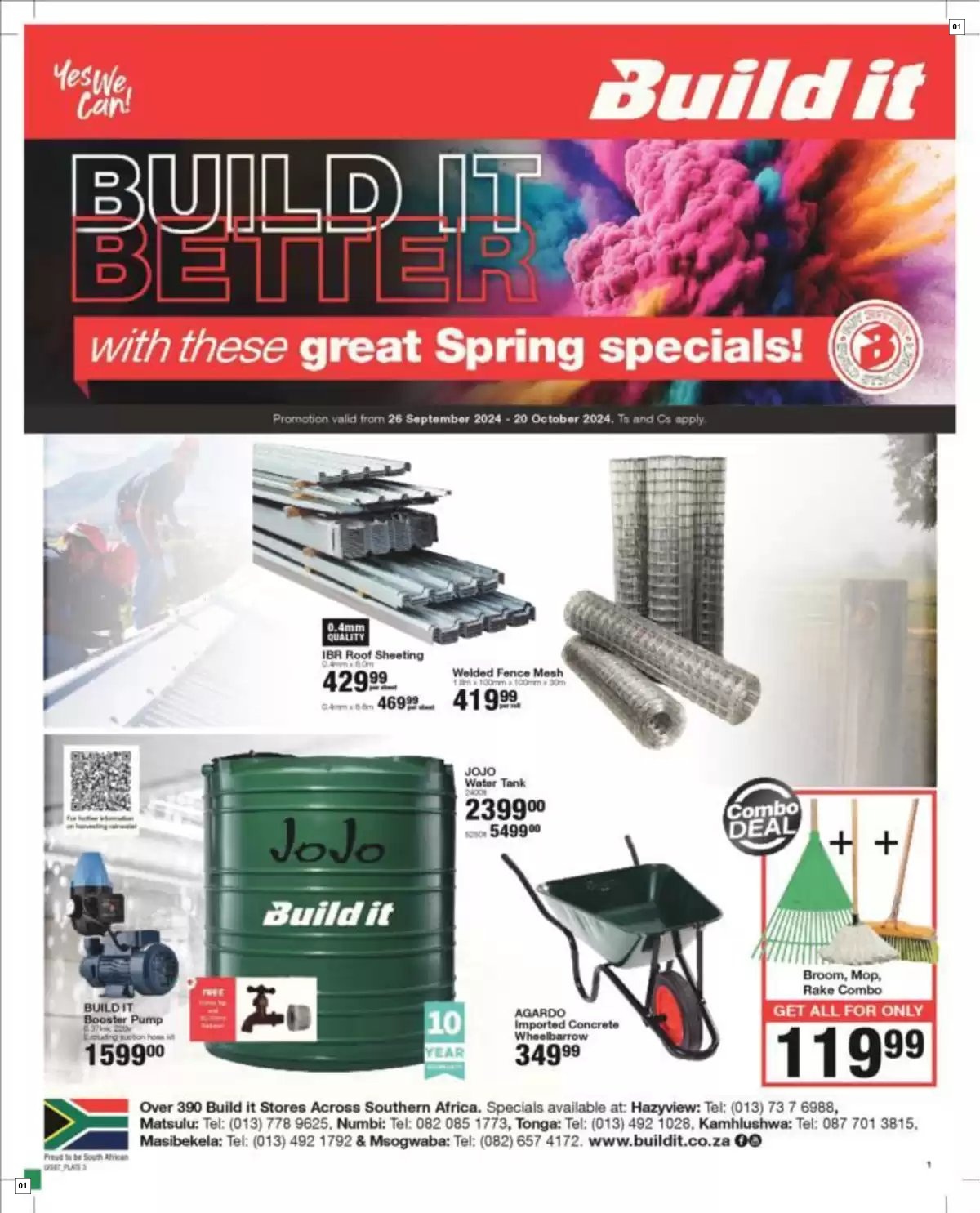 Build It Specials 26 Sept - 20 Oct