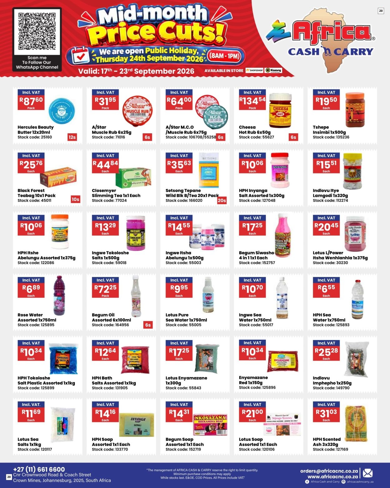 Africa Cash & Carry Catalogue - Weekly Promo - Page 20
