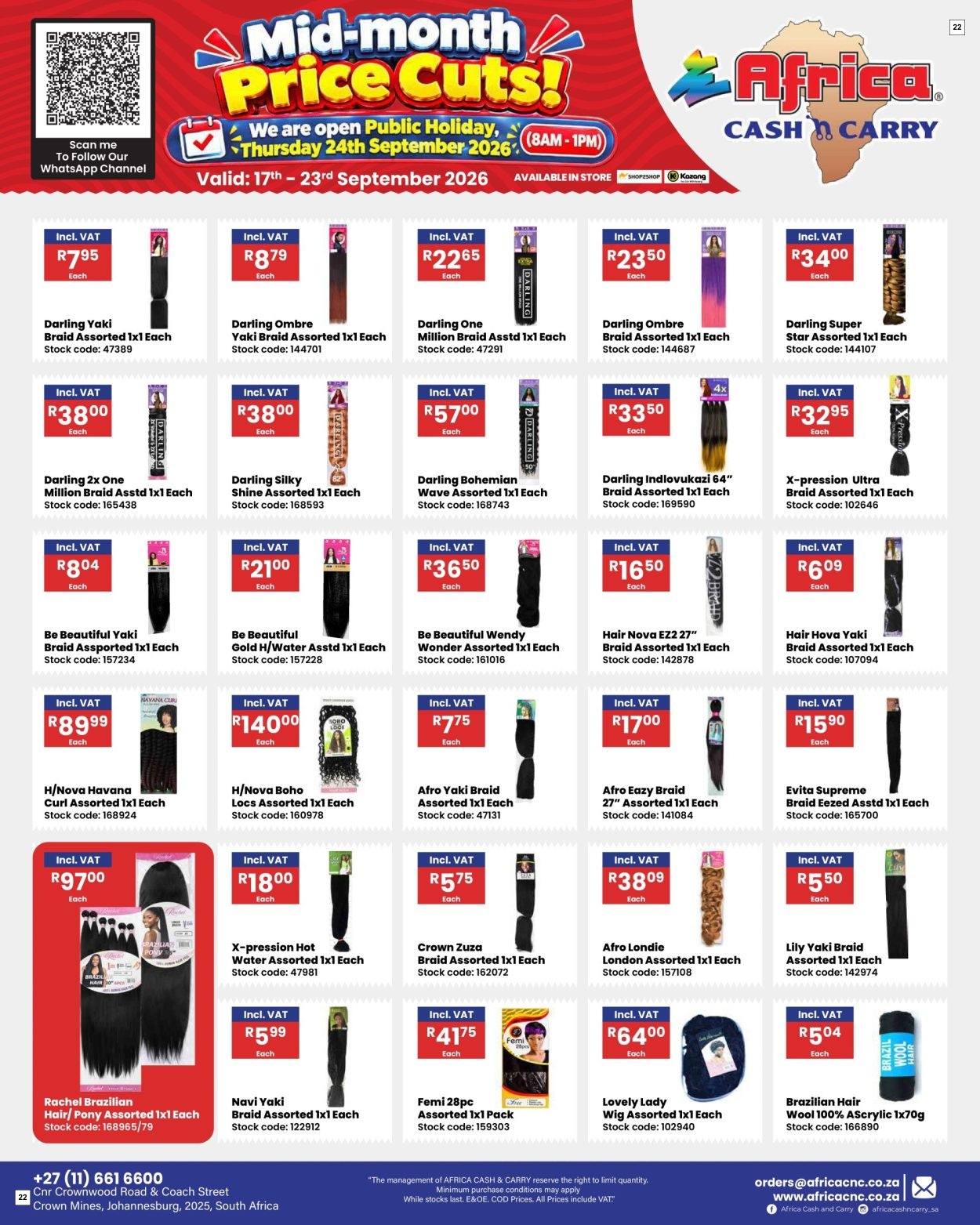 Africa Cash & Carry Catalogue - Weekly Promo - Page 22