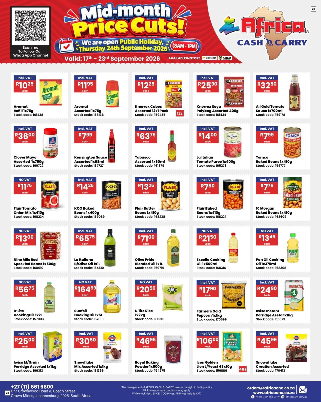 Africa Cash & Carry Catalogue - Weekly Promo - Page 28
