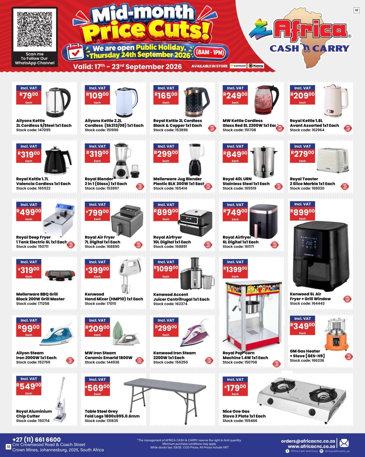 Africa Cash & Carry Catalogue - Weekly Promo - Page 32