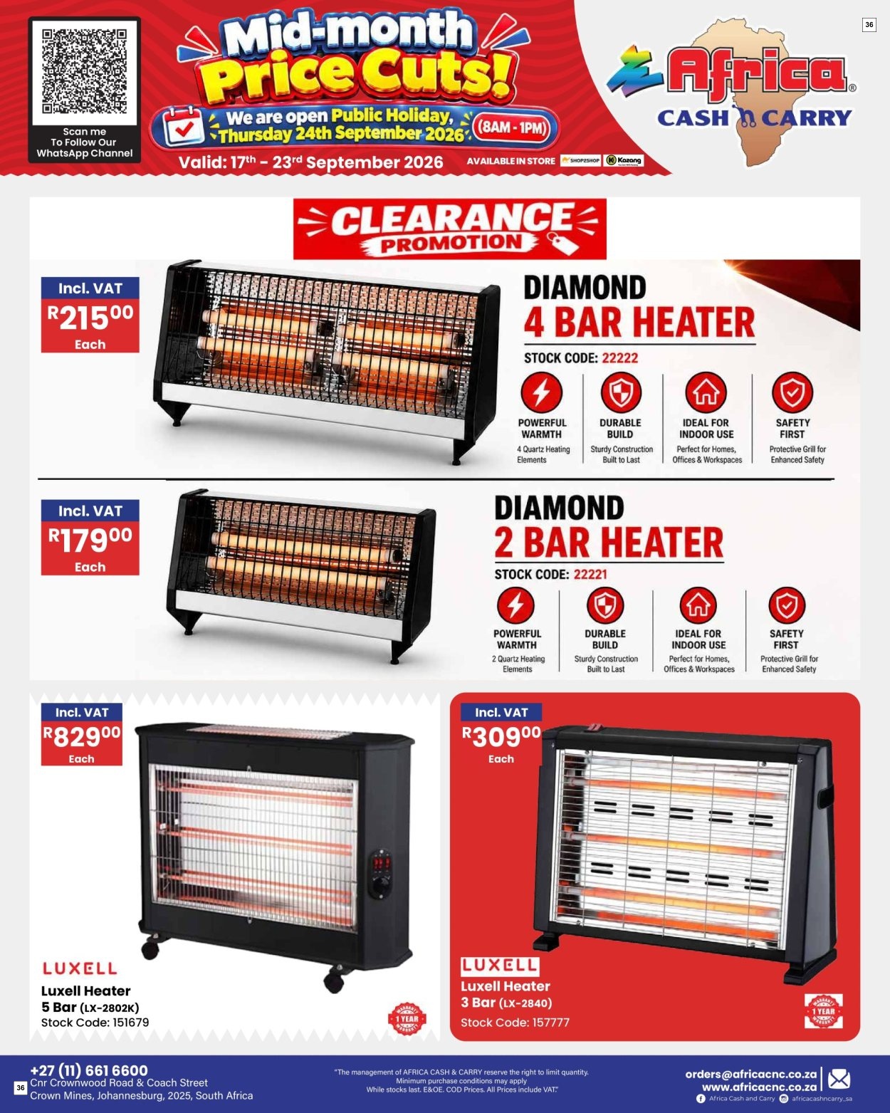 Africa Cash & Carry Catalogue - Weekly Promo - Page 36