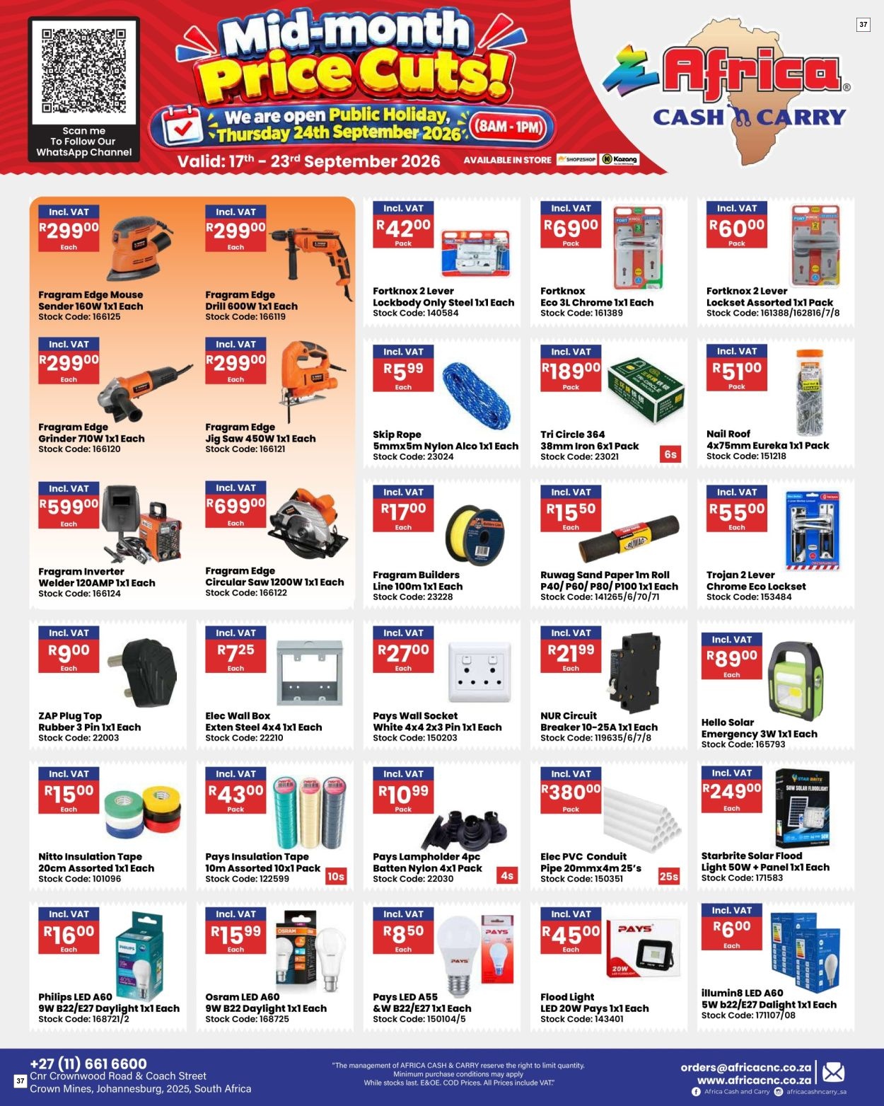 Africa Cash & Carry Catalogue - Weekly Promo - Page 37