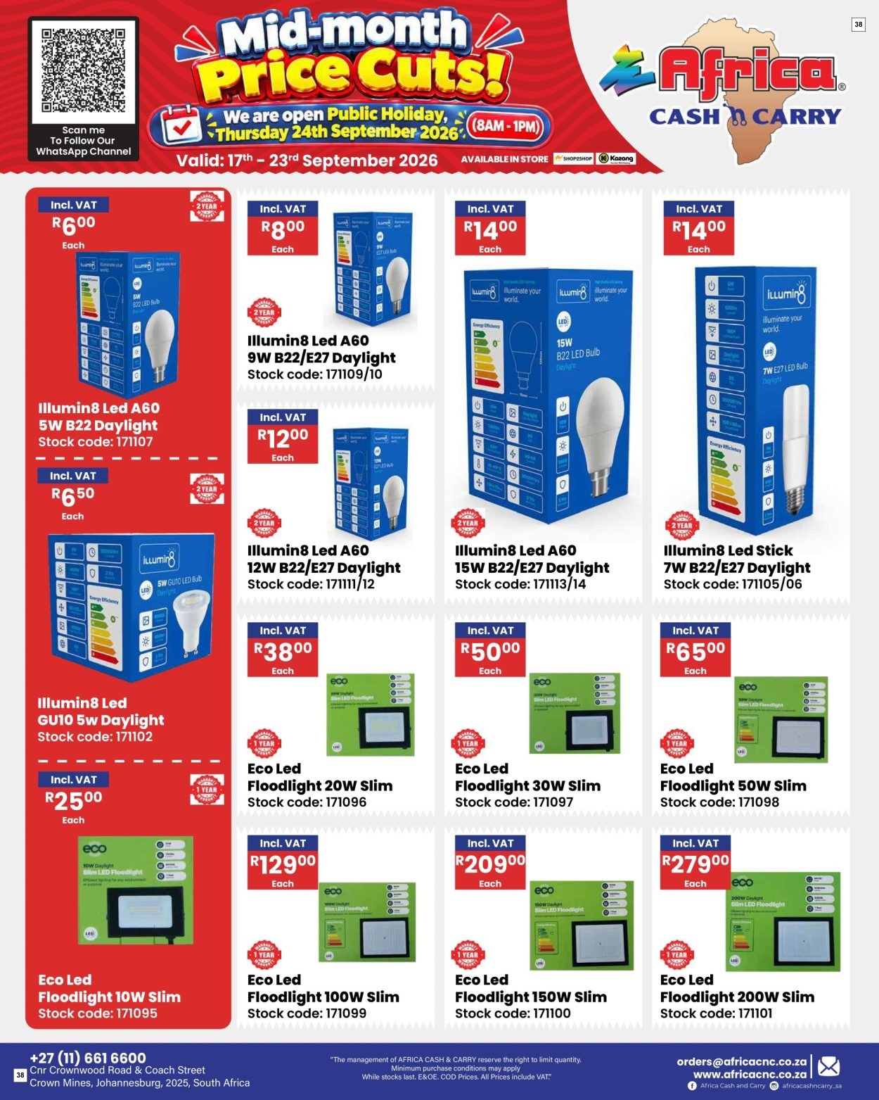 Africa Cash & Carry Catalogue - Weekly Promo - Page 38