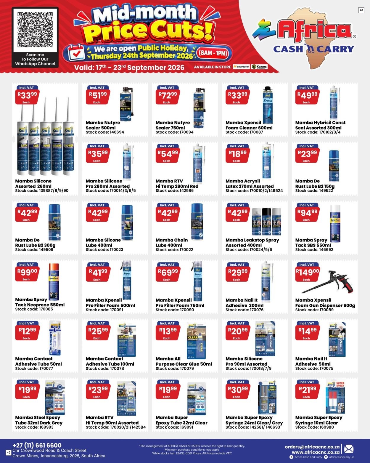 Africa Cash & Carry Catalogue - Weekly Promo - Page 40