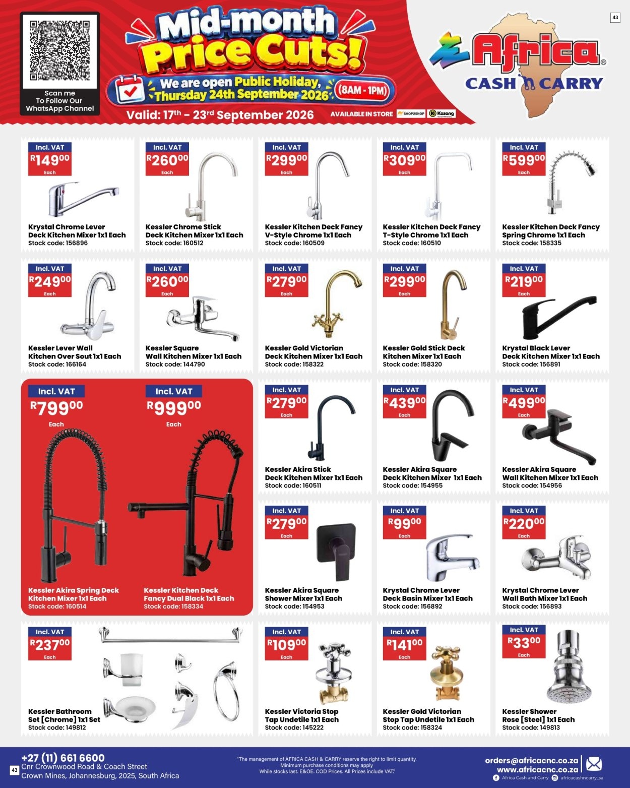 Africa Cash & Carry Catalogue - Weekly Promo - Page 43
