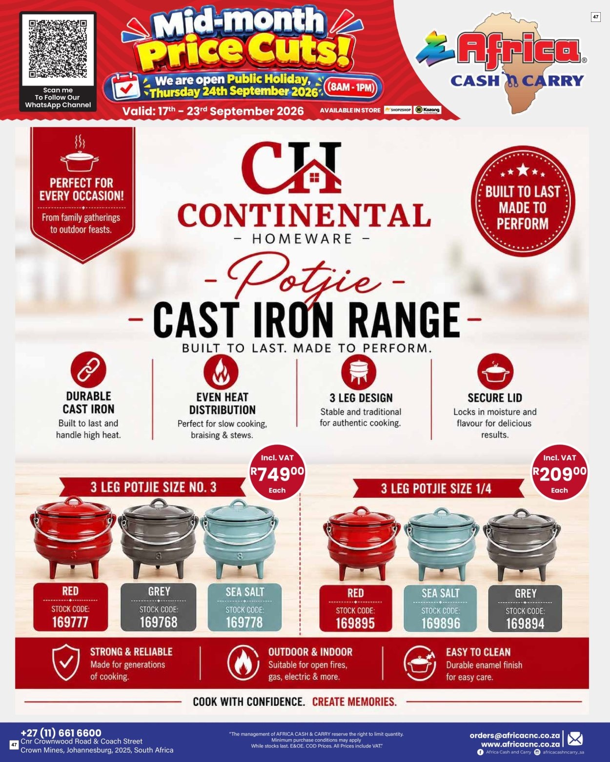 Africa Cash & Carry Catalogue - Weekly Promo - Page 47
