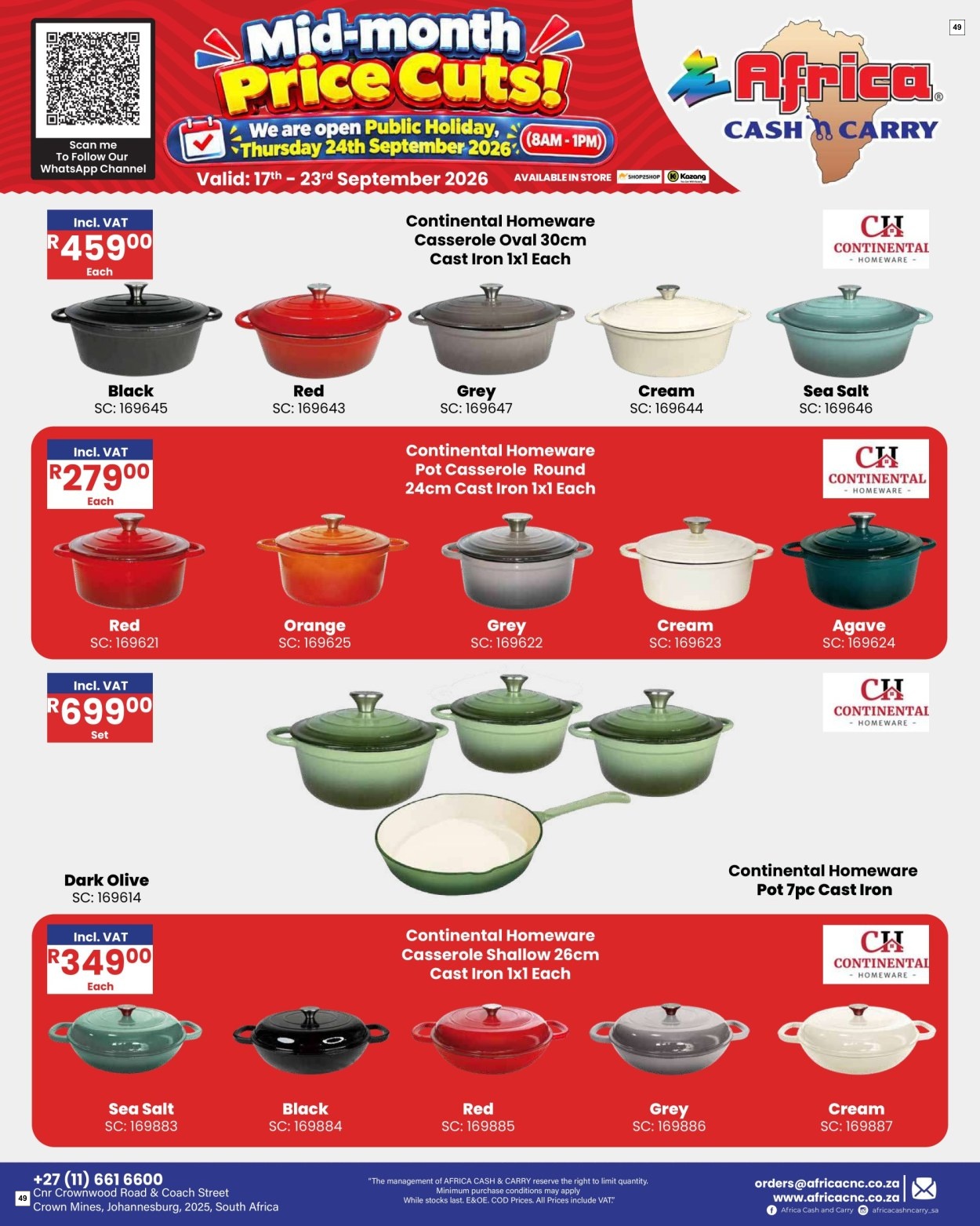 Africa Cash & Carry Catalogue - Weekly Promo - Page 49