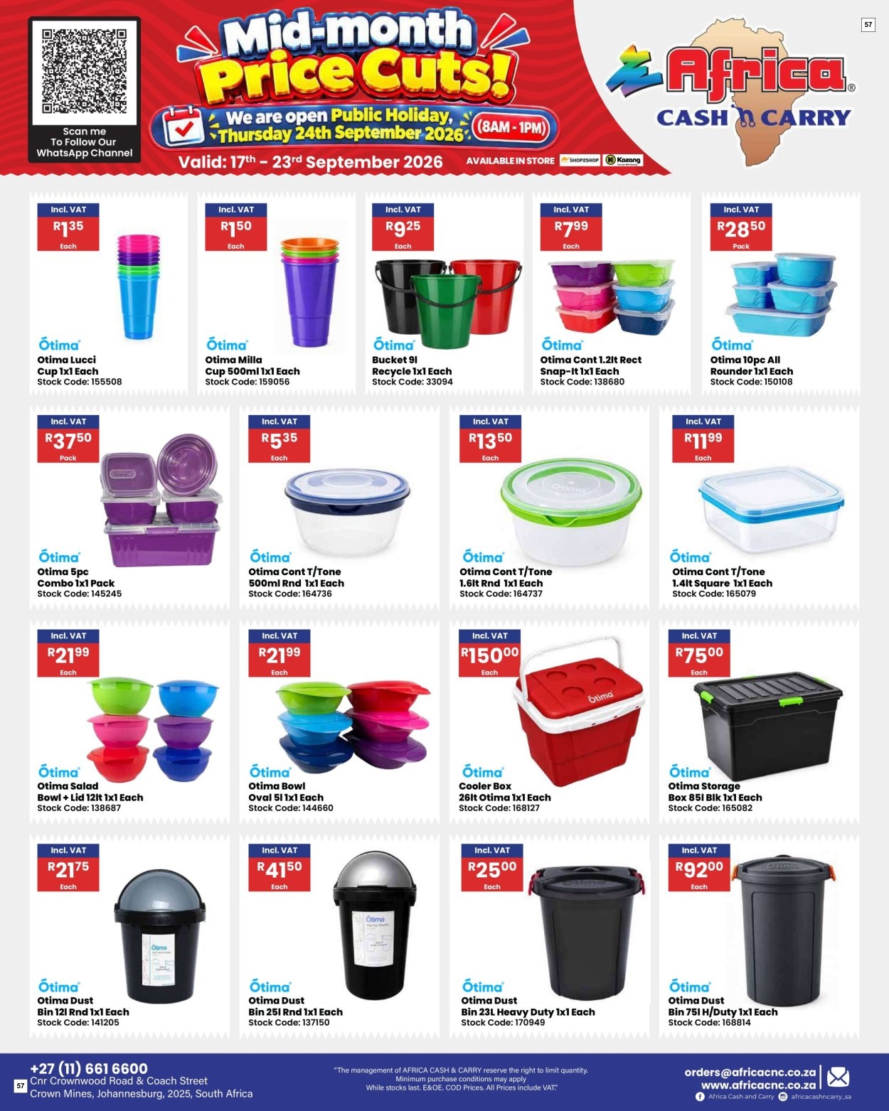 Africa Cash & Carry Catalogue - Weekly Promo - Page 57