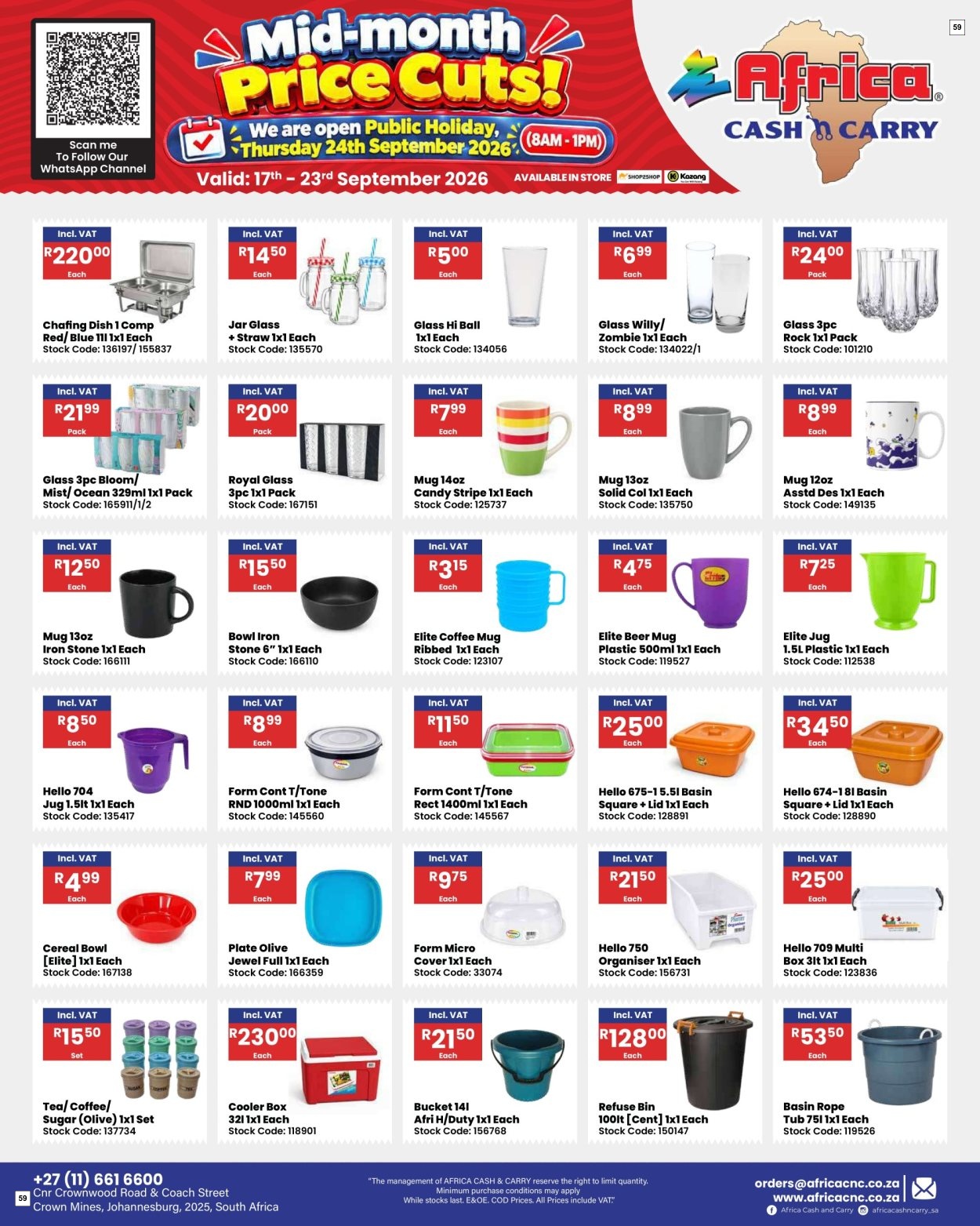 Africa Cash & Carry Catalogue - Weekly Promo - Page 59