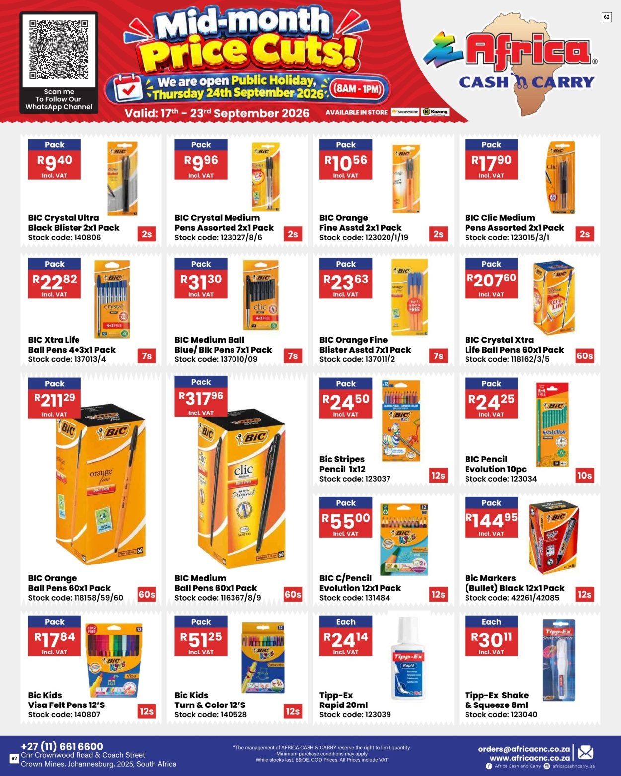Africa Cash & Carry Catalogue - Weekly Promo - Page 62