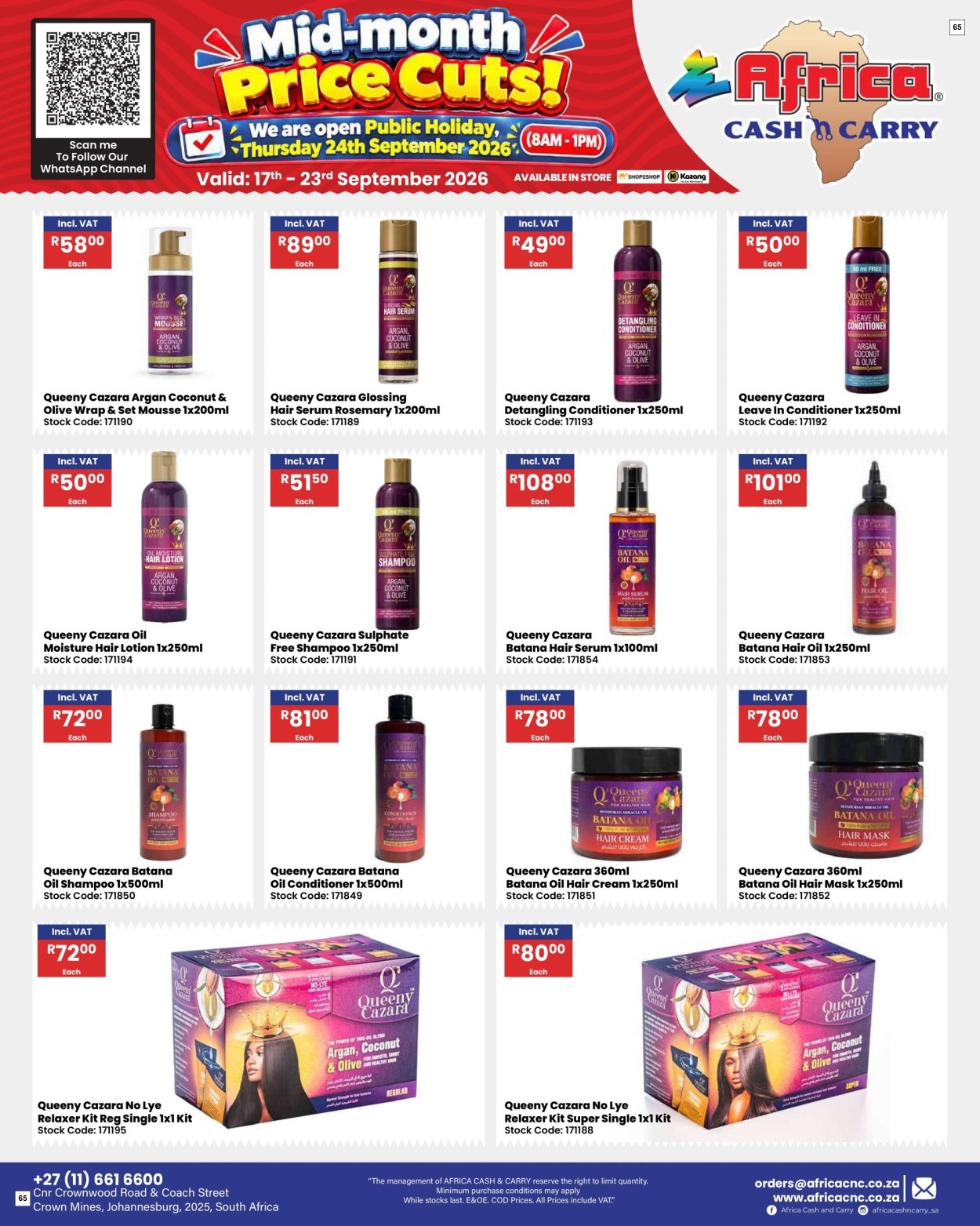 Africa Cash & Carry Catalogue - Weekly Promo - Page 65