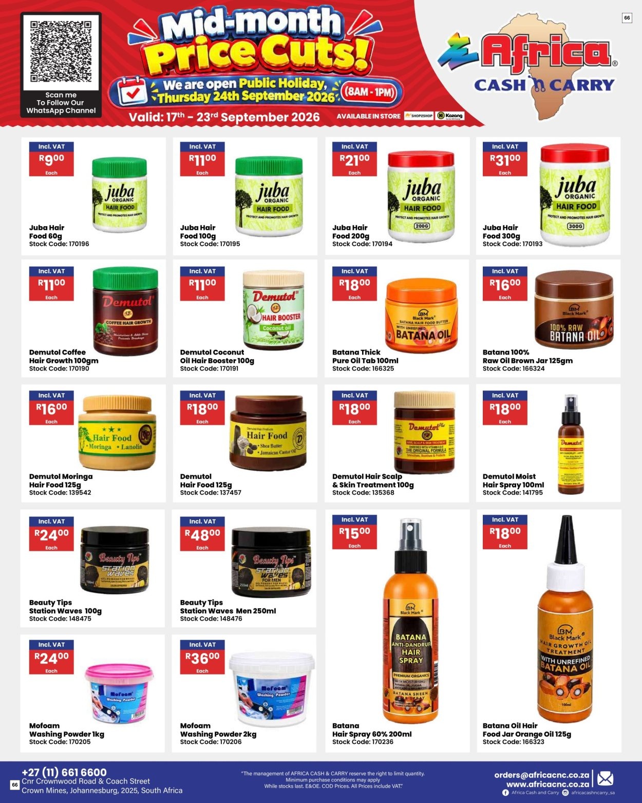 Africa Cash & Carry Catalogue - Weekly Promo - Page 66