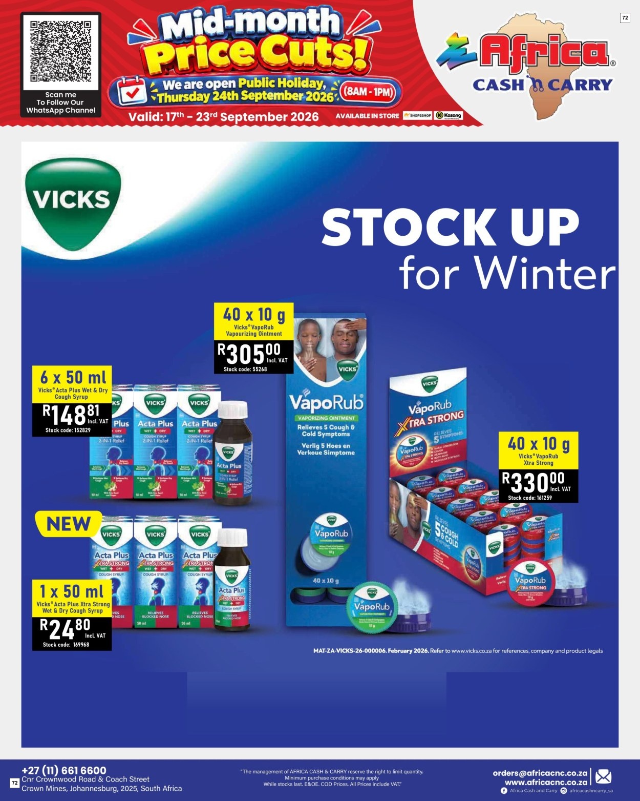 Africa Cash & Carry Catalogue - Weekly Promo - Page 72