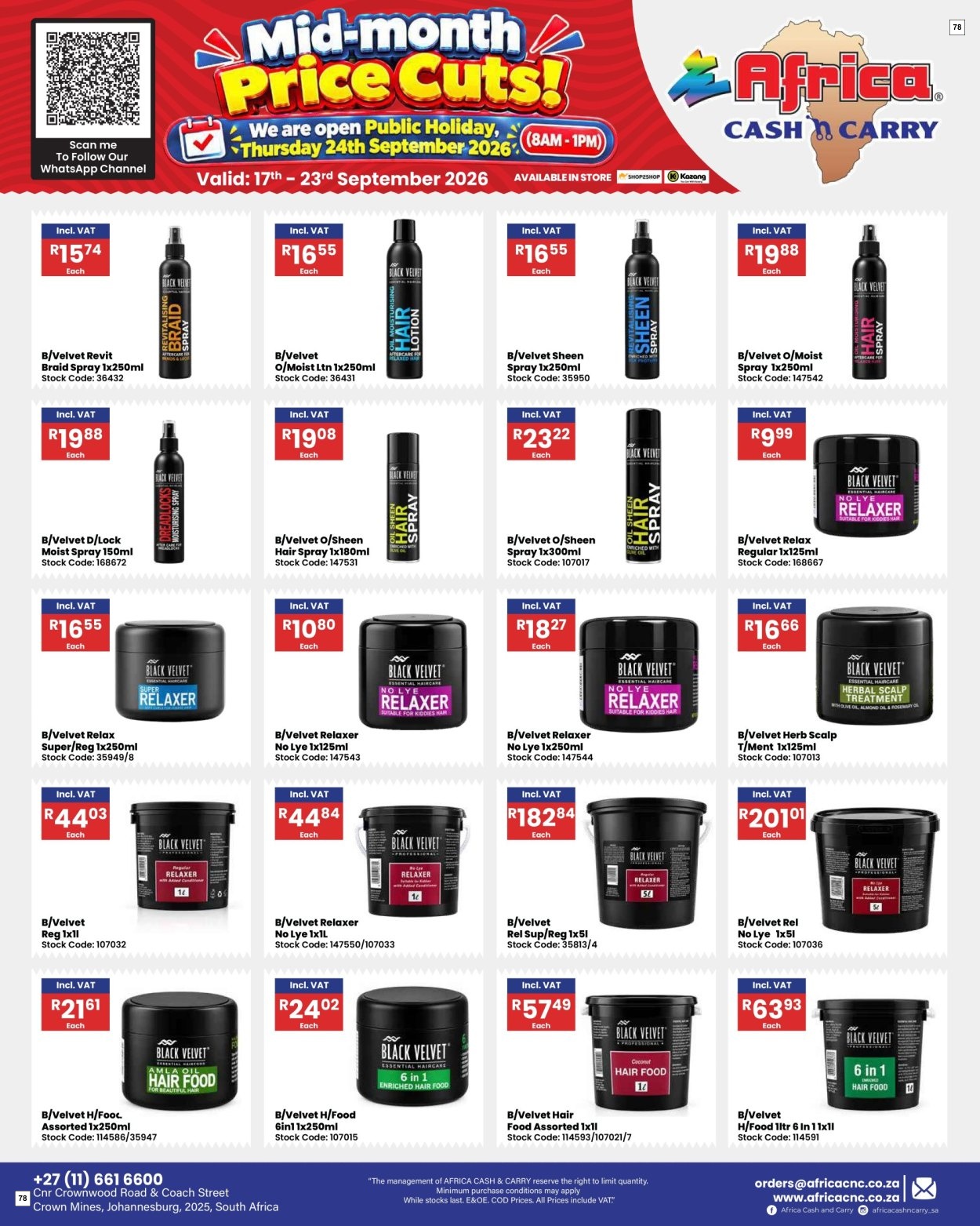 Africa Cash & Carry Catalogue - Weekly Promo - Page 78