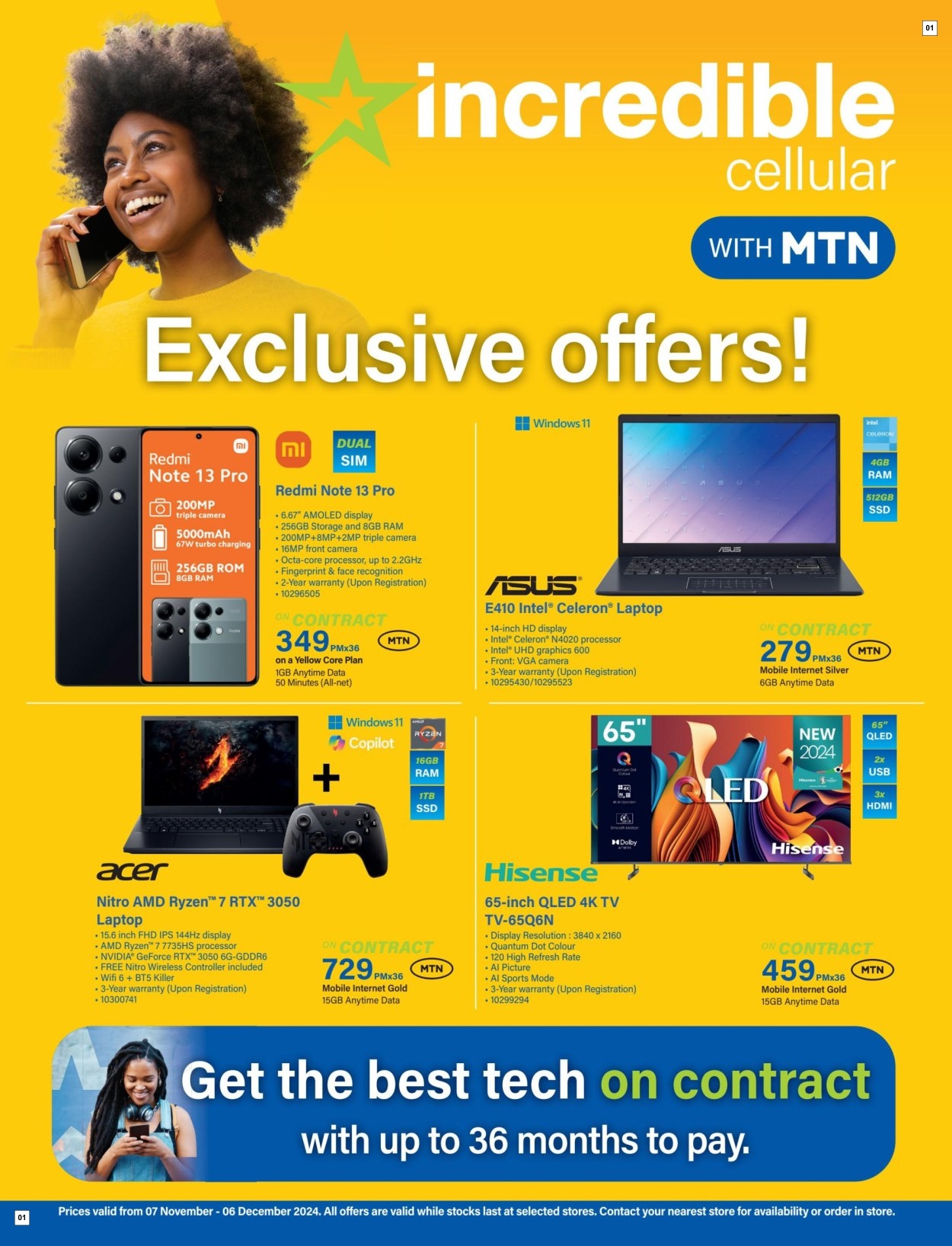 Incredible Connection Specials 07 Nov - 06 Dec