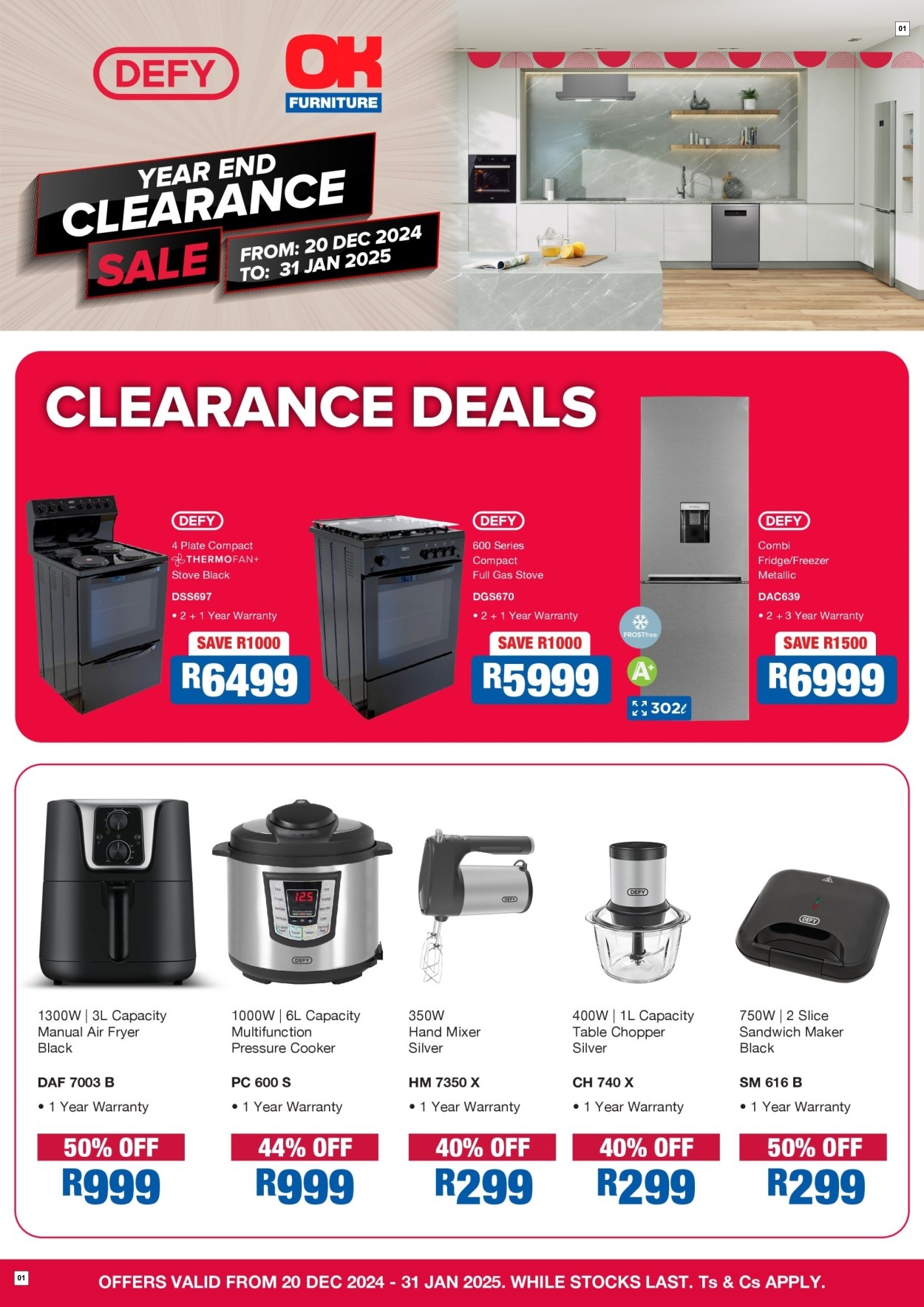 OK Furniture Specials 20 Dec - 31 Jan