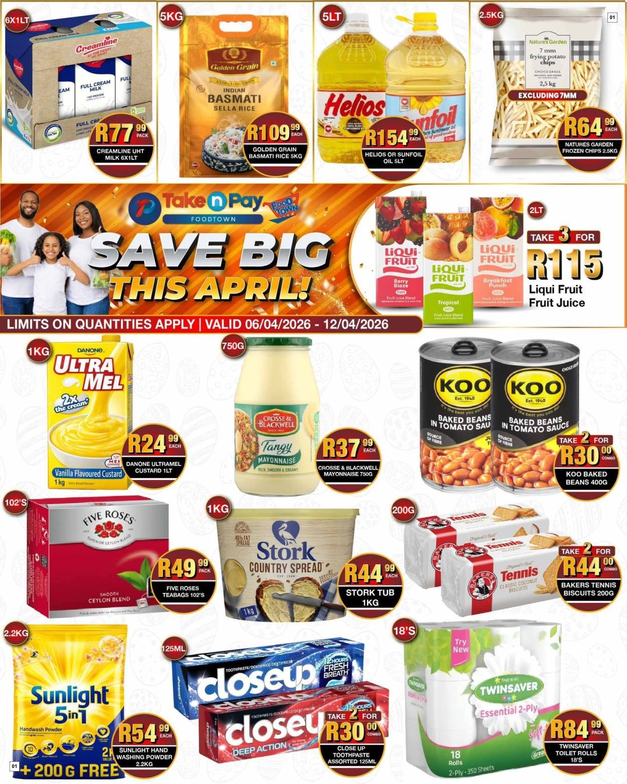 Take N Pay Specials 06 Apr - 12 Apr