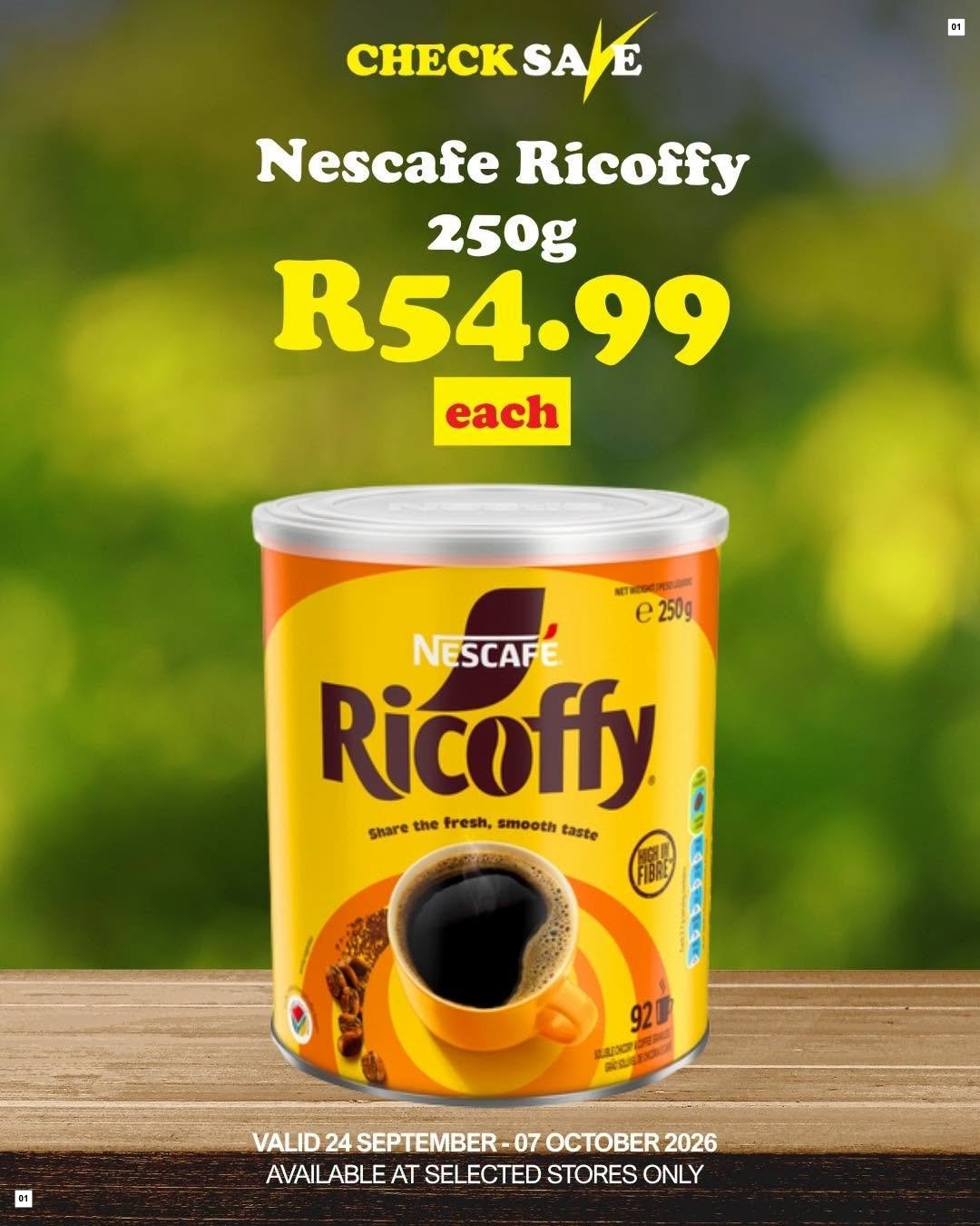 Check Save Specials 24 Sept - 07 Oct