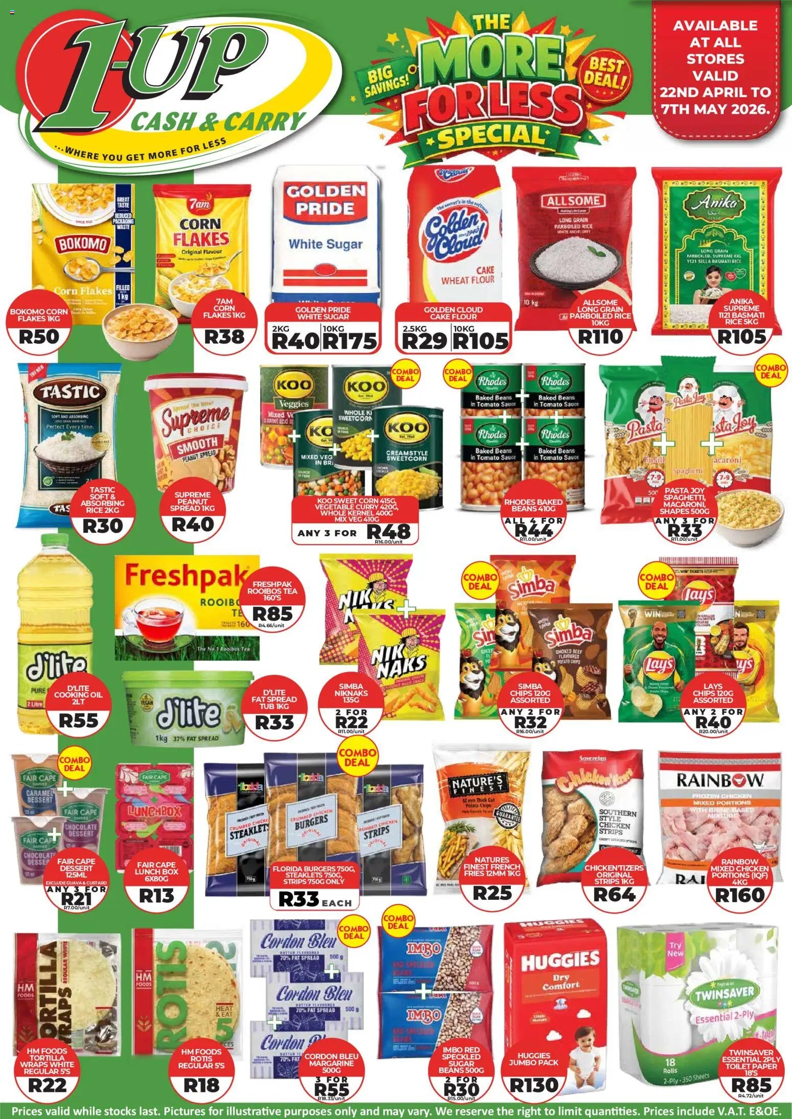 1up cash carry specials from wednesday 22 04 2026