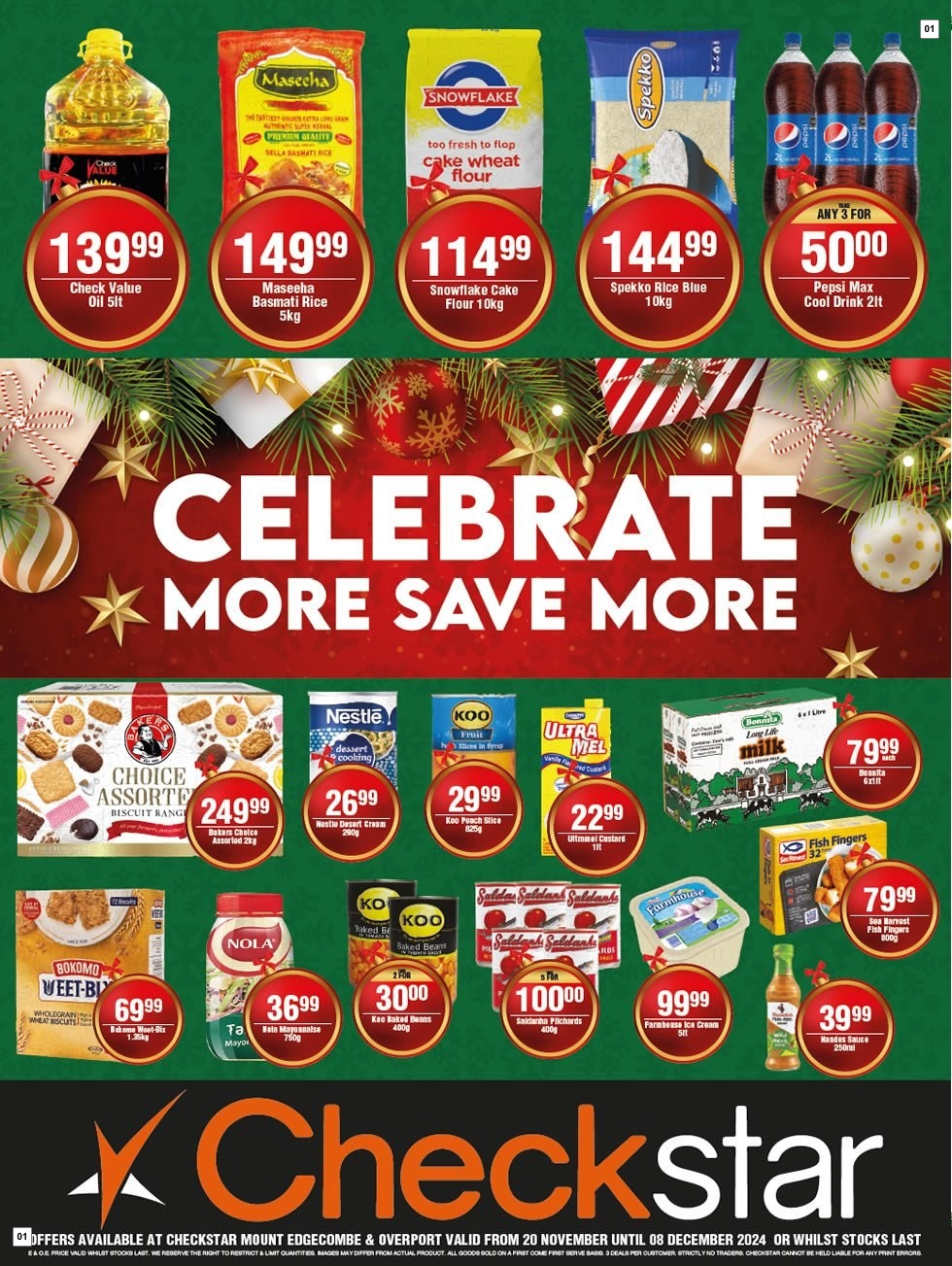 Checkstar Specials 20 Nov - 08 Dec