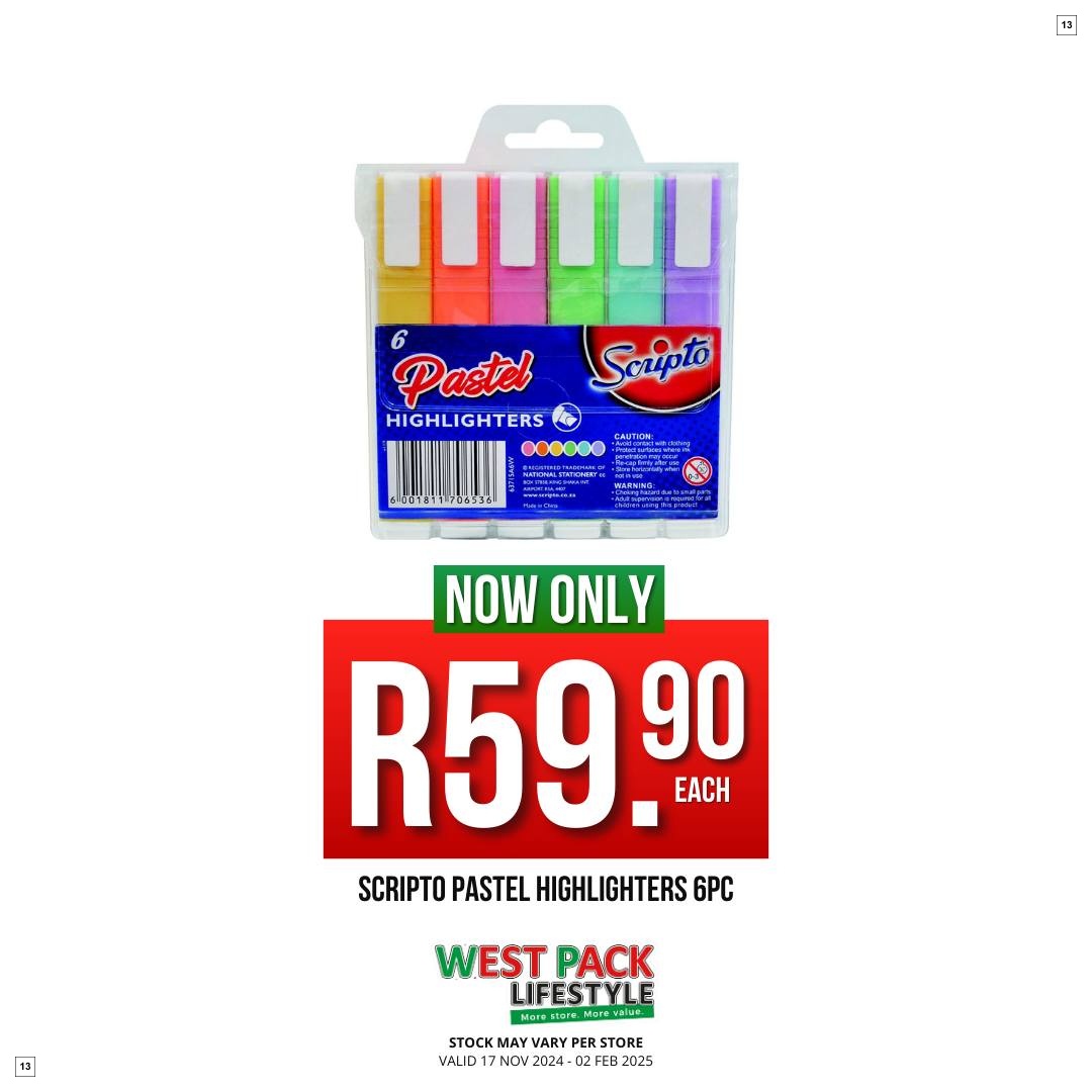 West Pack Lifestyle Specials 17 Nov - 02 Feb - Page 13