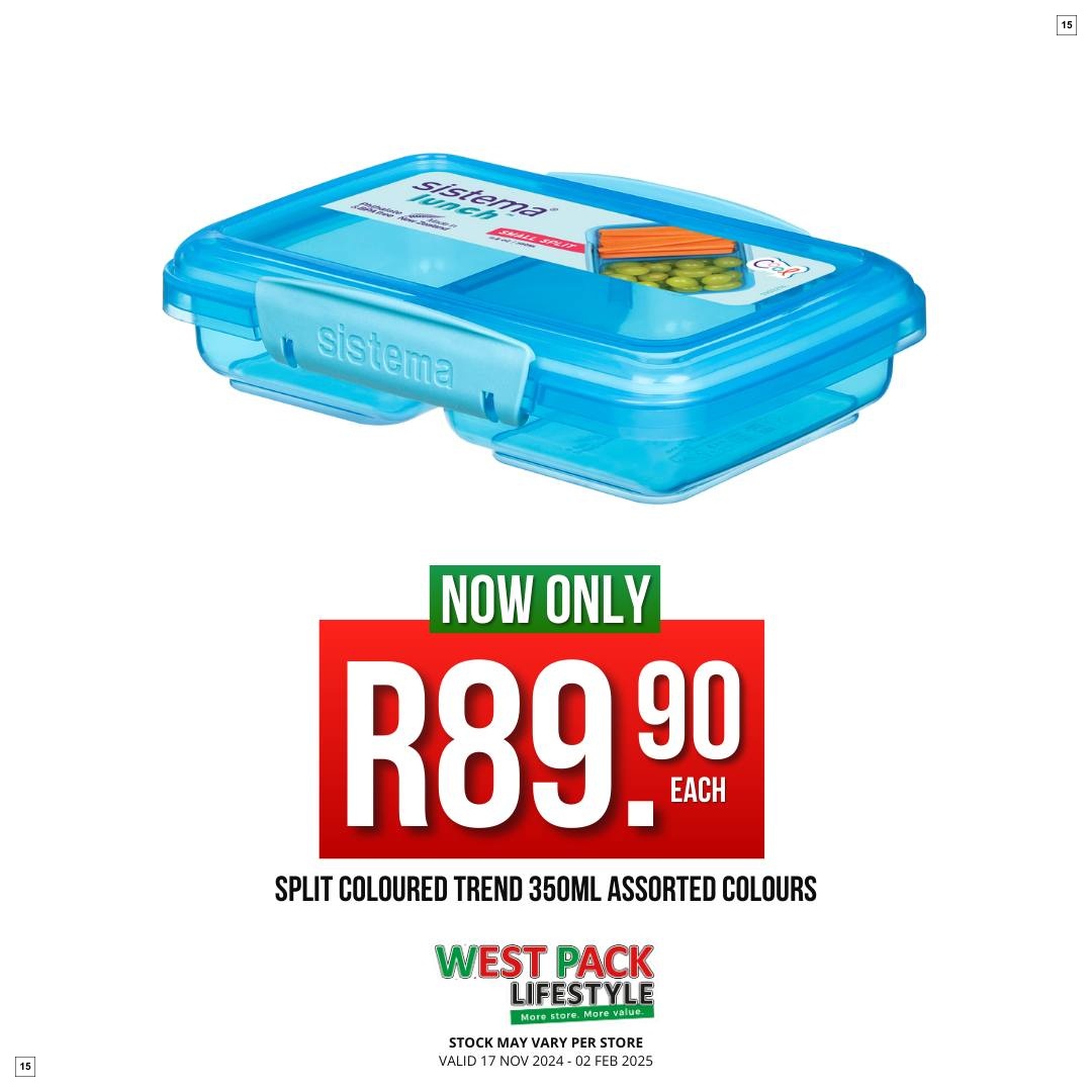 West Pack Lifestyle Specials 17 Nov - 02 Feb - Page 15