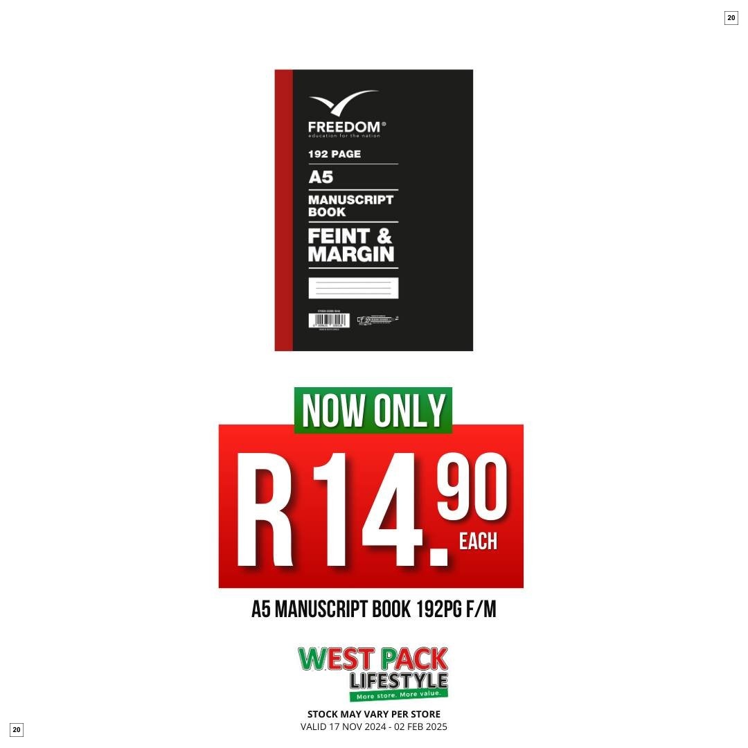 West Pack Lifestyle Specials 17 Nov - 02 Feb - Page 20
