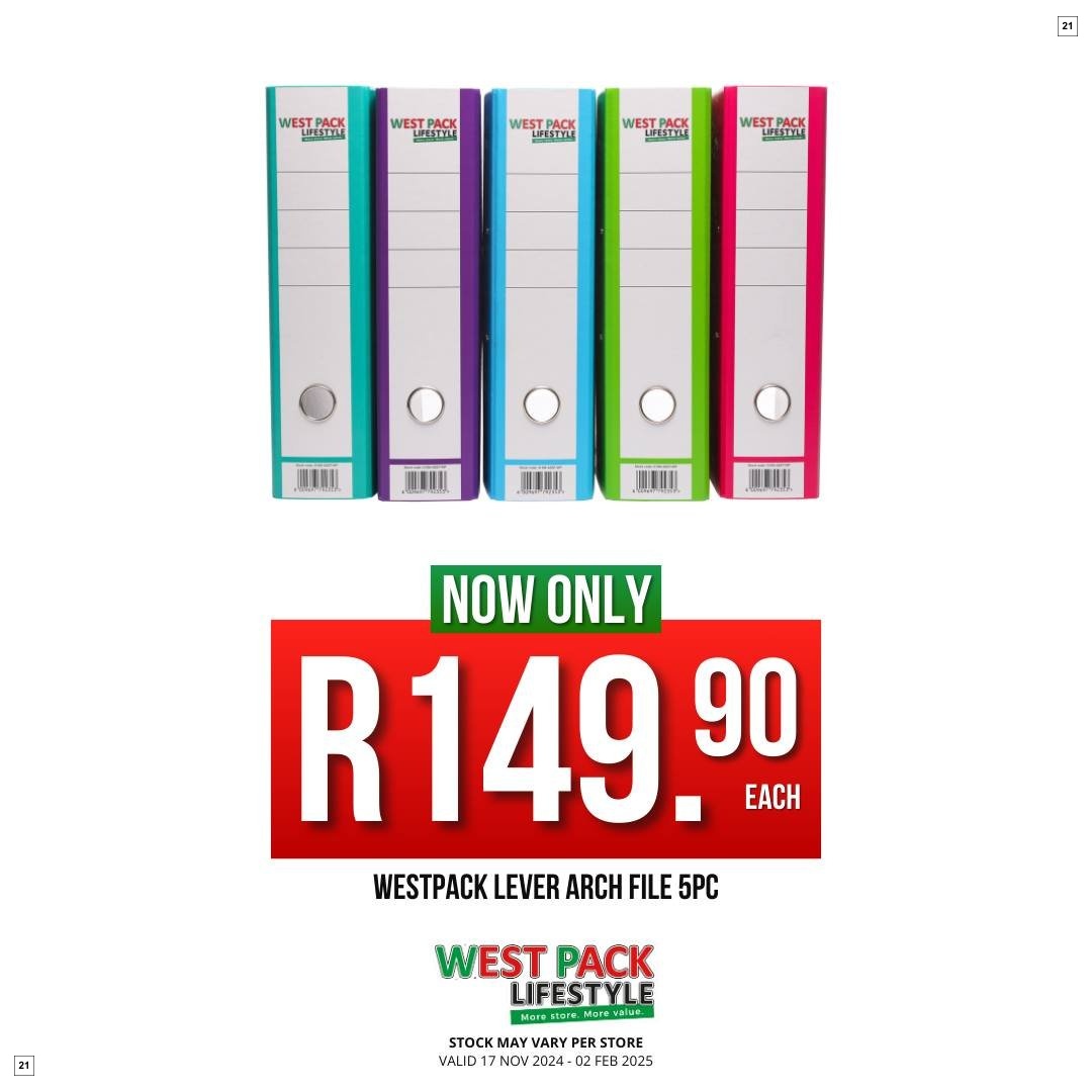 West Pack Lifestyle Specials 17 Nov - 02 Feb - Page 21