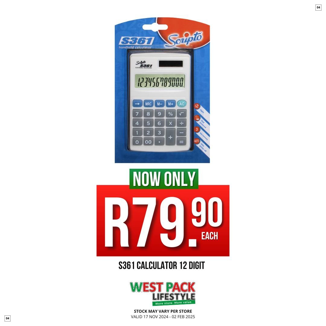 West Pack Lifestyle Specials 17 Nov - 02 Feb - Page 4